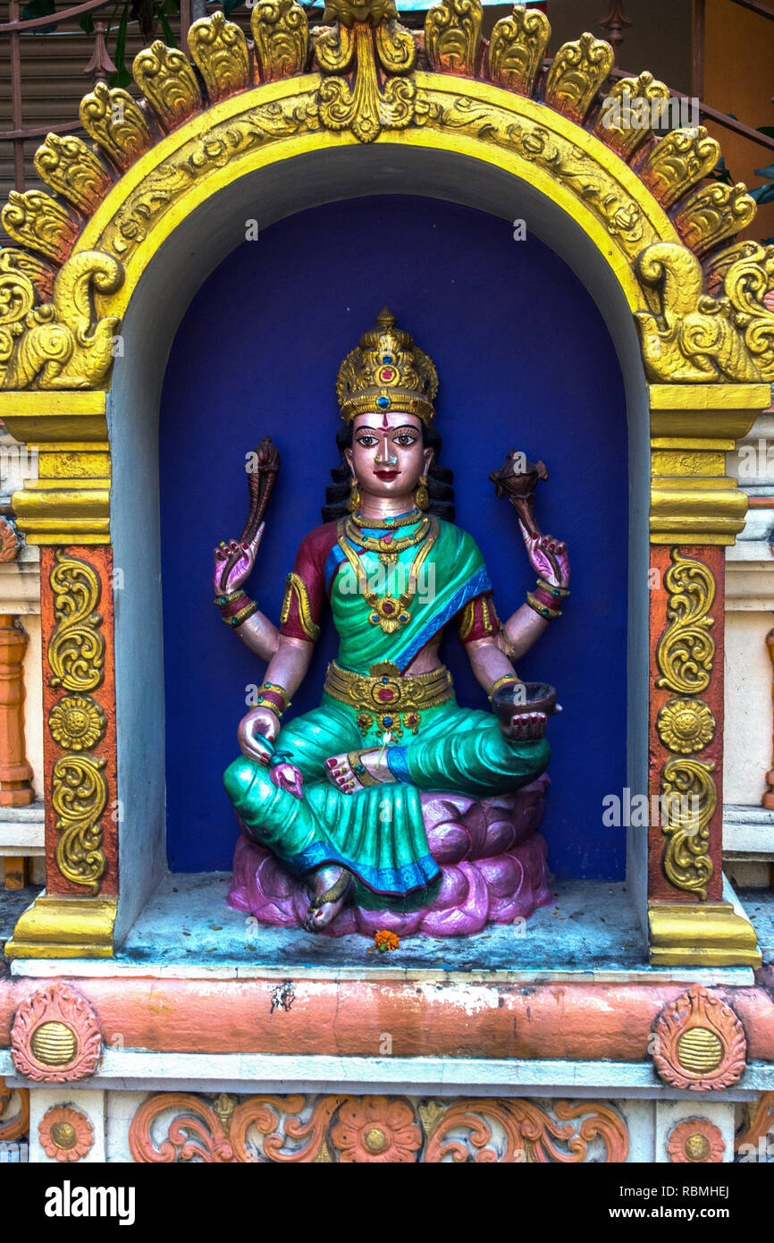 Goddess Lakshmi idol, Rajahmundry, Andhra Pradesh, India Stock Photo
