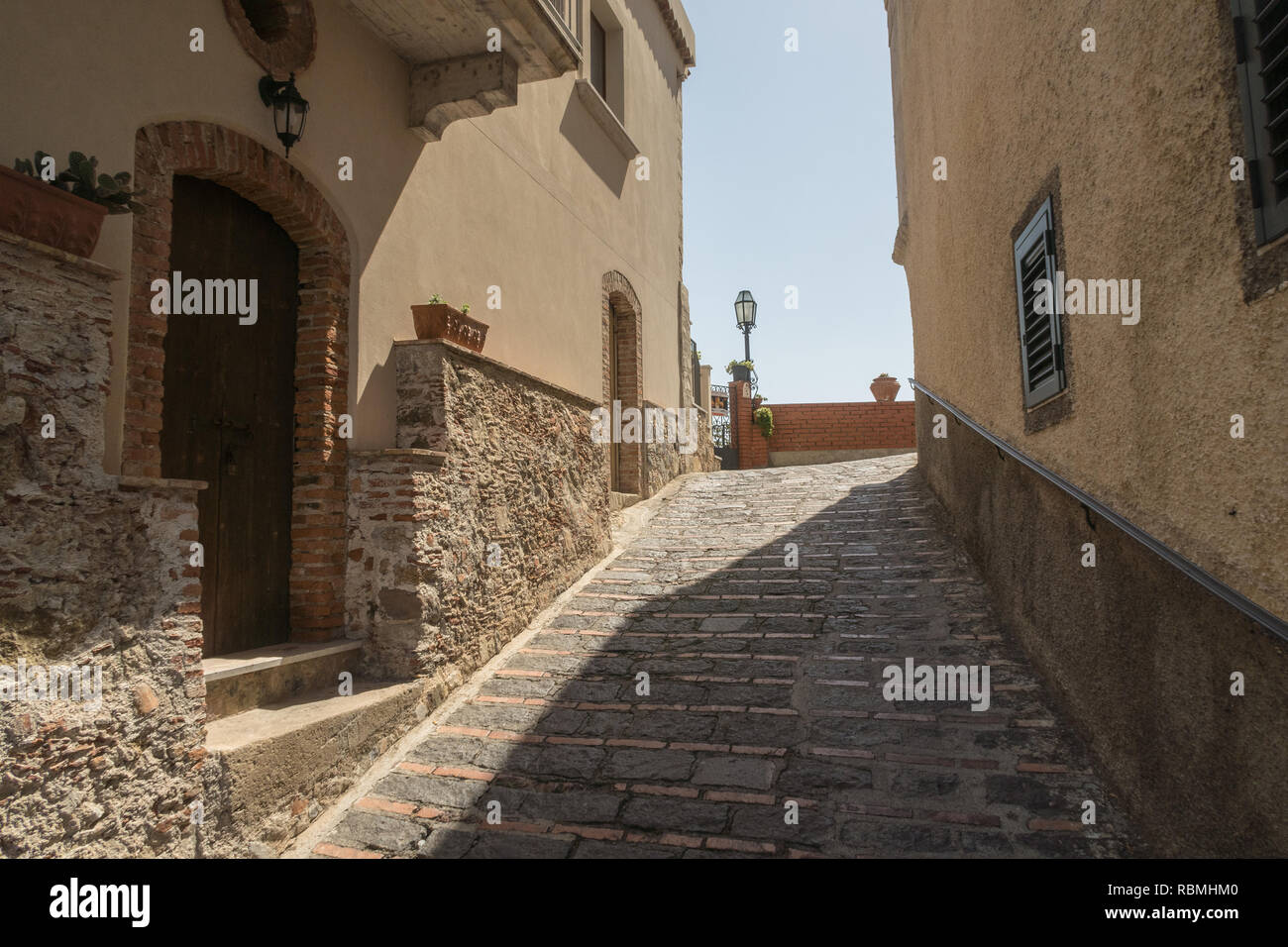 A view in Savoca in Sicily Italy Stock Photo Alamy