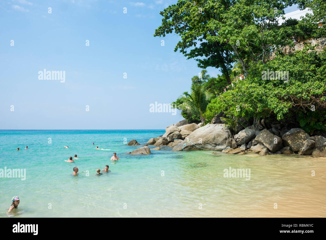 Kata Noi beach in Phuket Thailand. Day 18 December 2018 Stock Photo