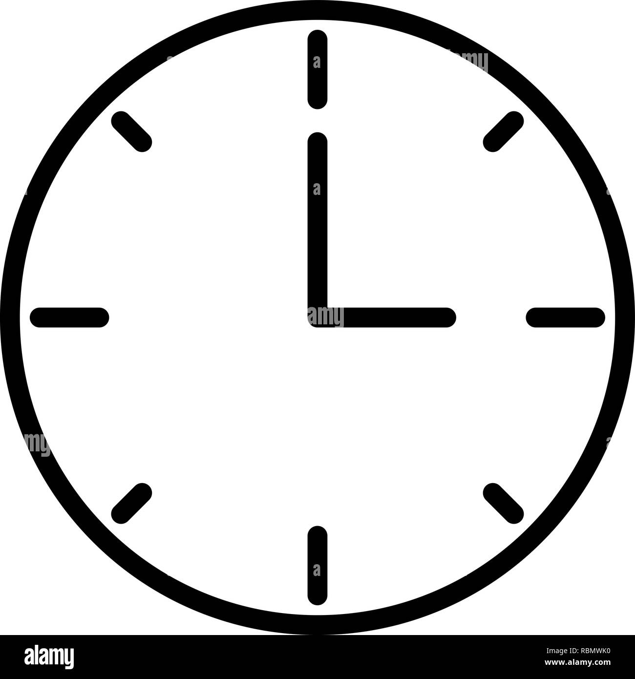 Vector Clock Icon Stock Vector Image & Art Alamy