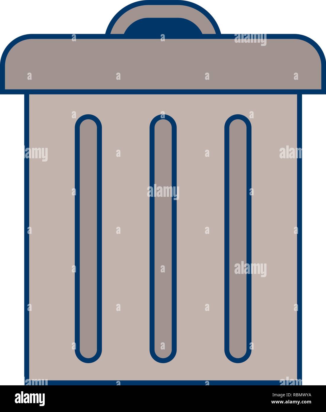 Vector Trash Icon Stock Vector