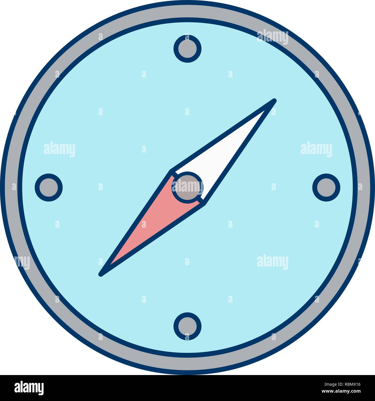 Vector Compass Icon Stock Vector