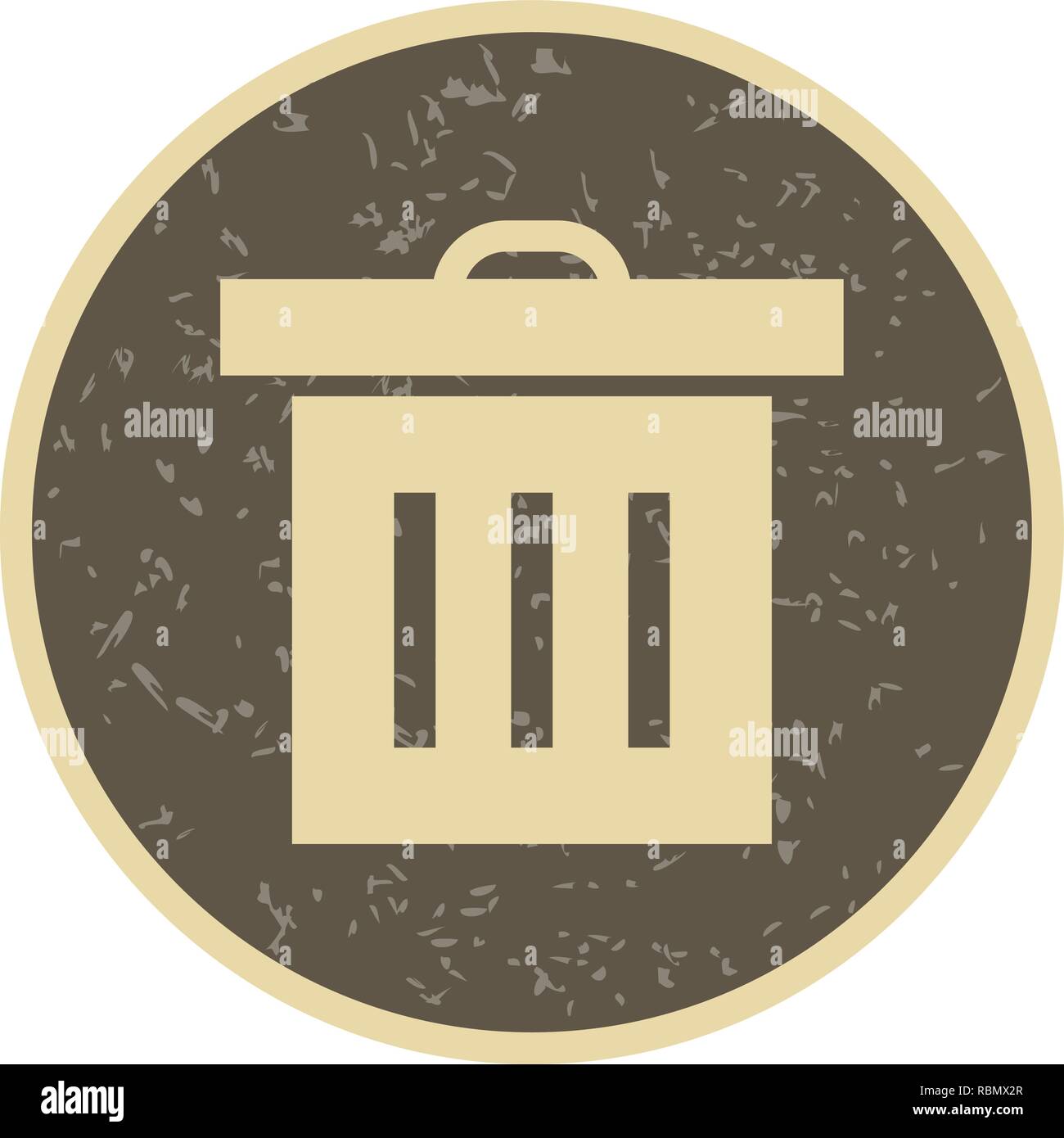 Vector Trash Icon Stock Vector
