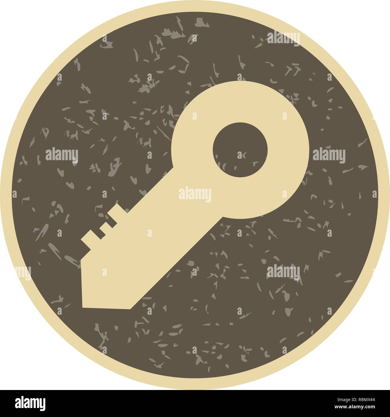 Vector Key Icon Stock Vector