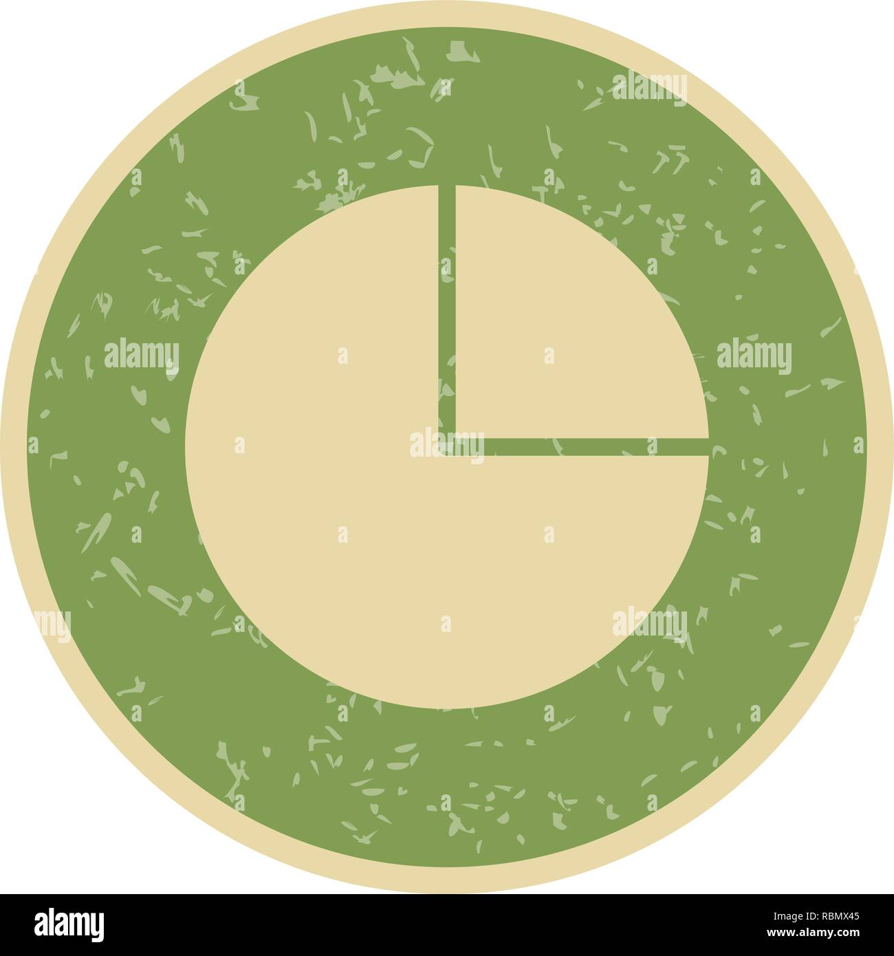 Vector Pie Chart Icon Stock Vector