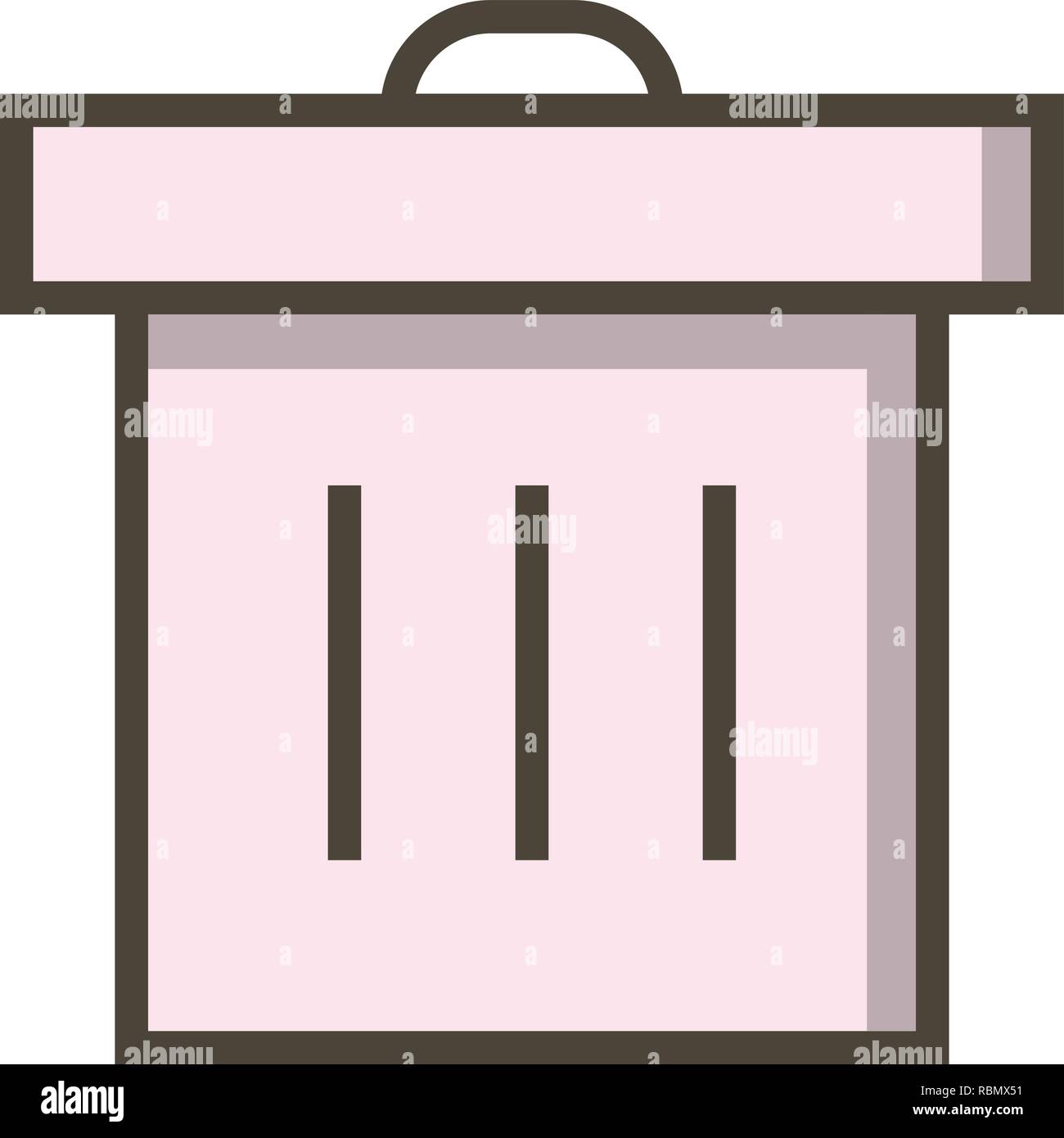Vector Trash Icon Stock Vector