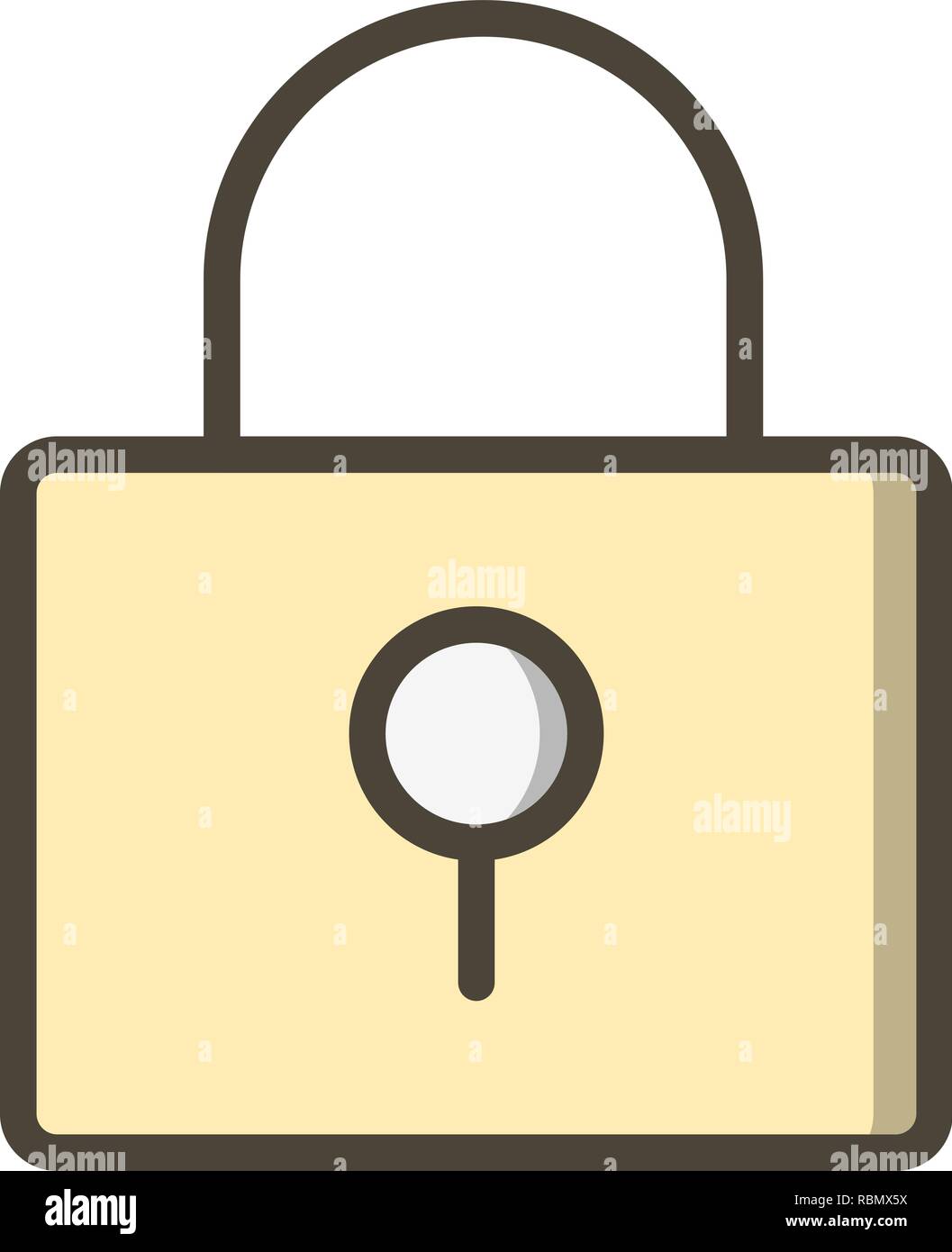 Vector Lock Icon Stock Vector Image & Art - Alamy