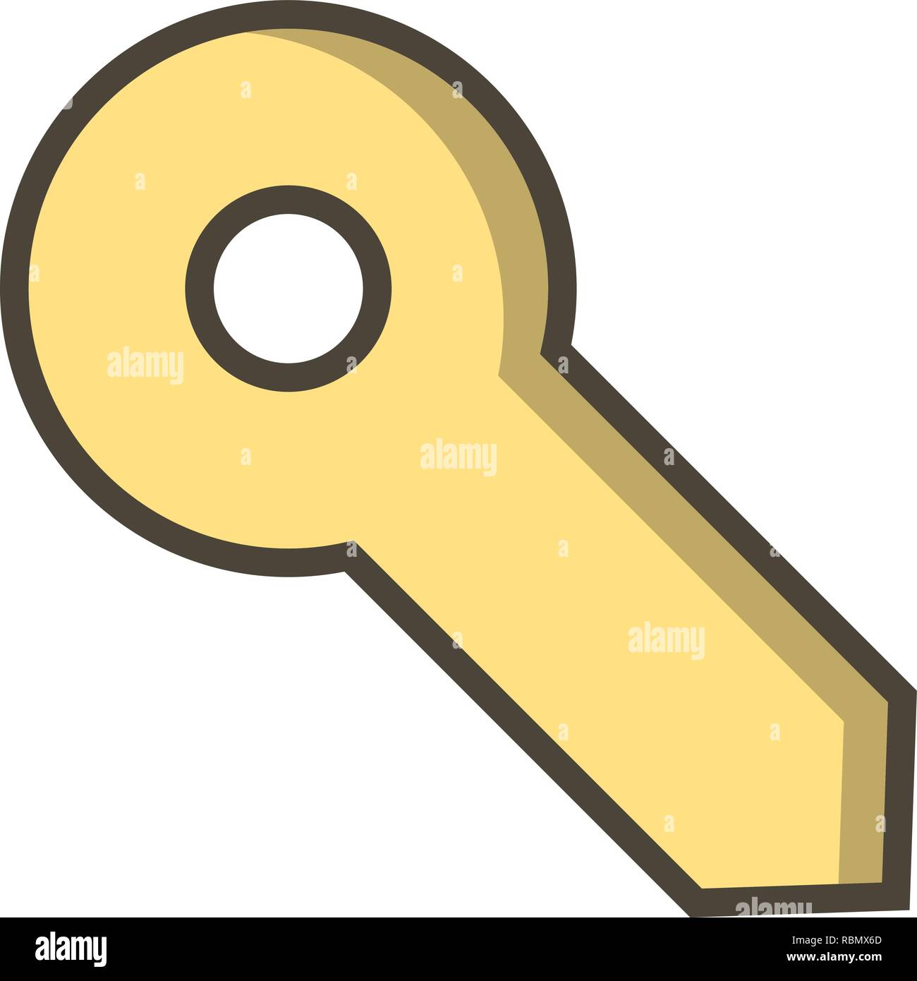 Vector Key Icon Stock Vector