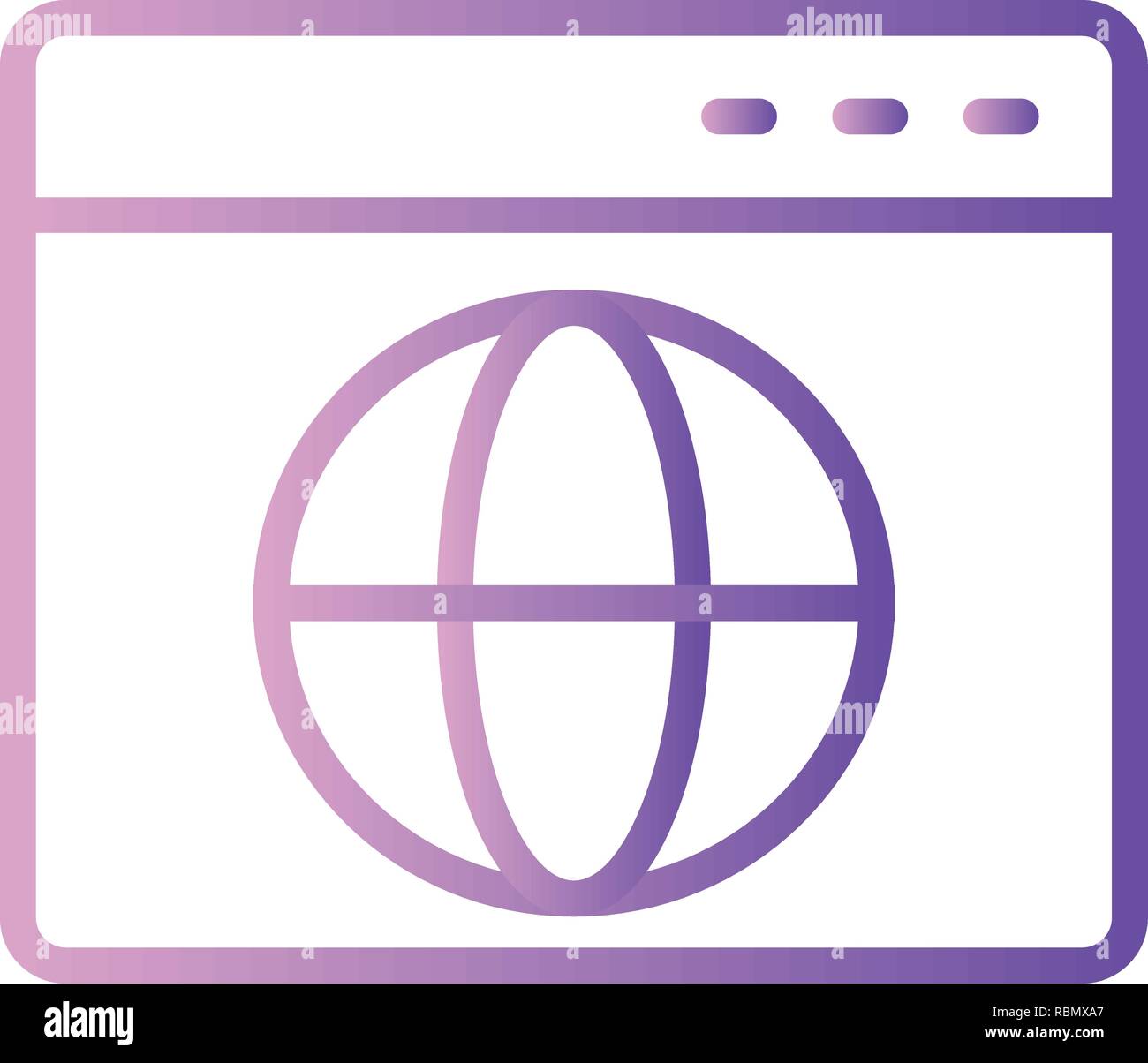 Vector Browser Icon Stock Vector