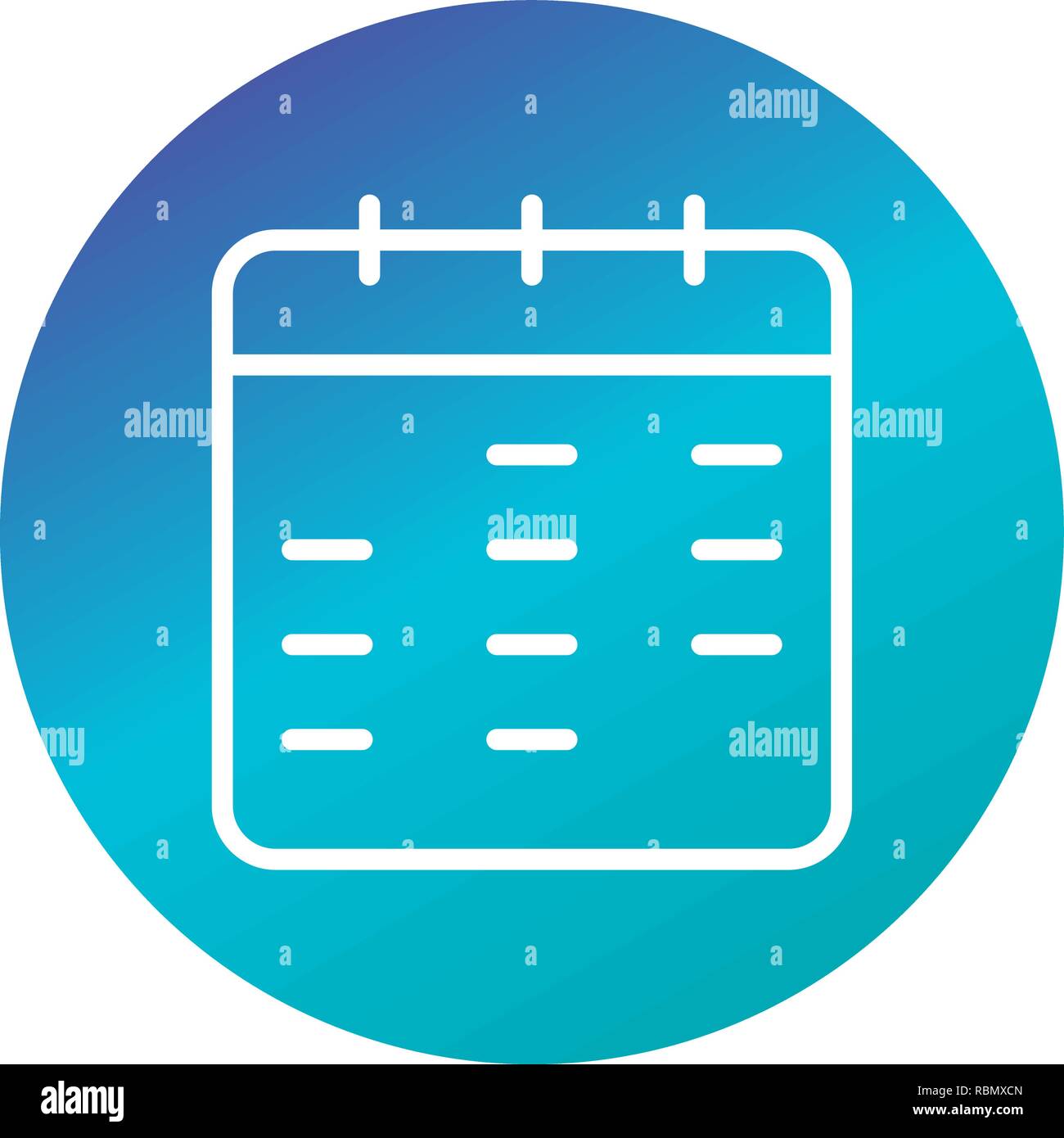 Vector Calendar Icon Stock Vector