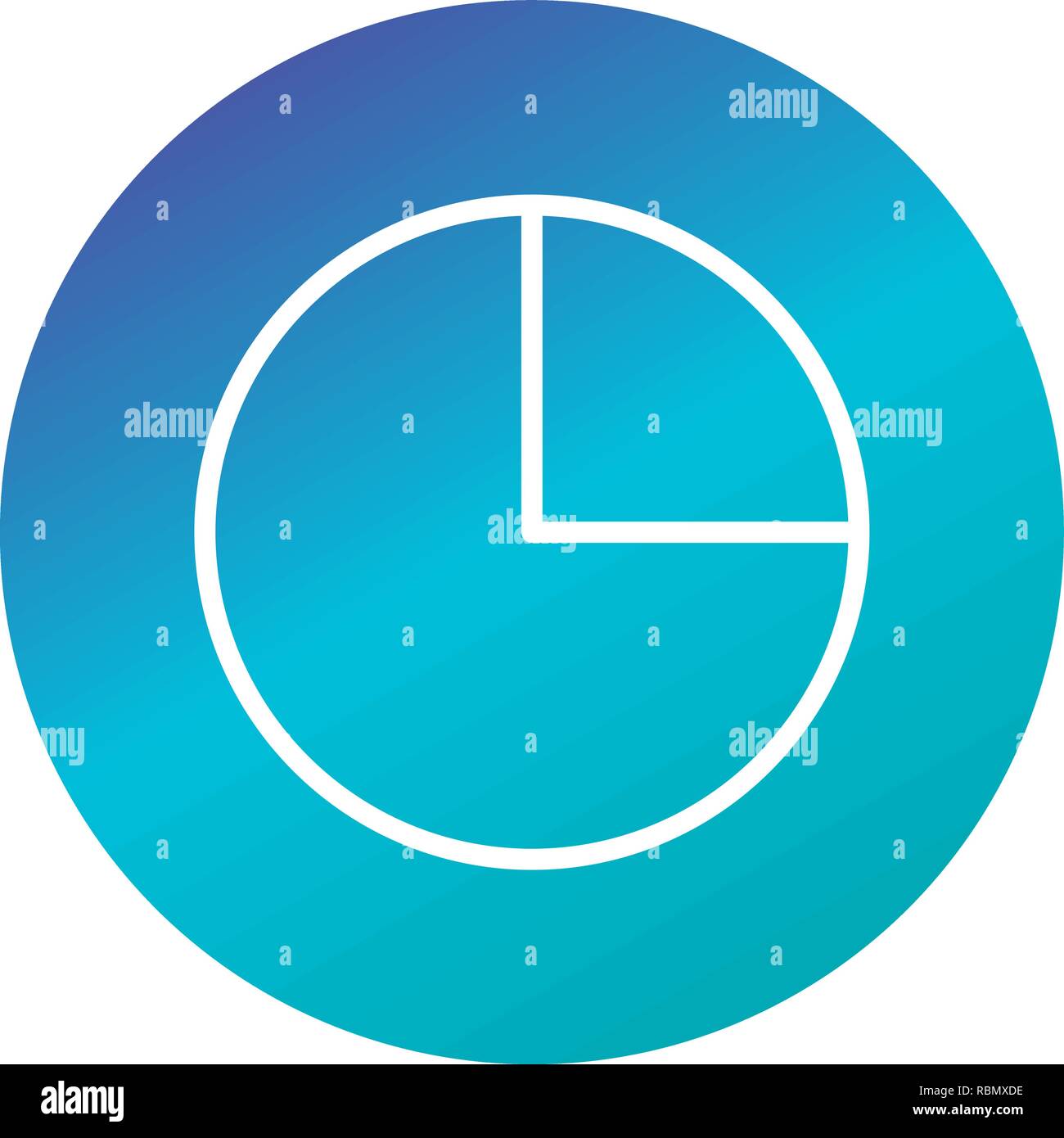 Vector Pie Chart Icon Stock Vector Image & Art - Alamy