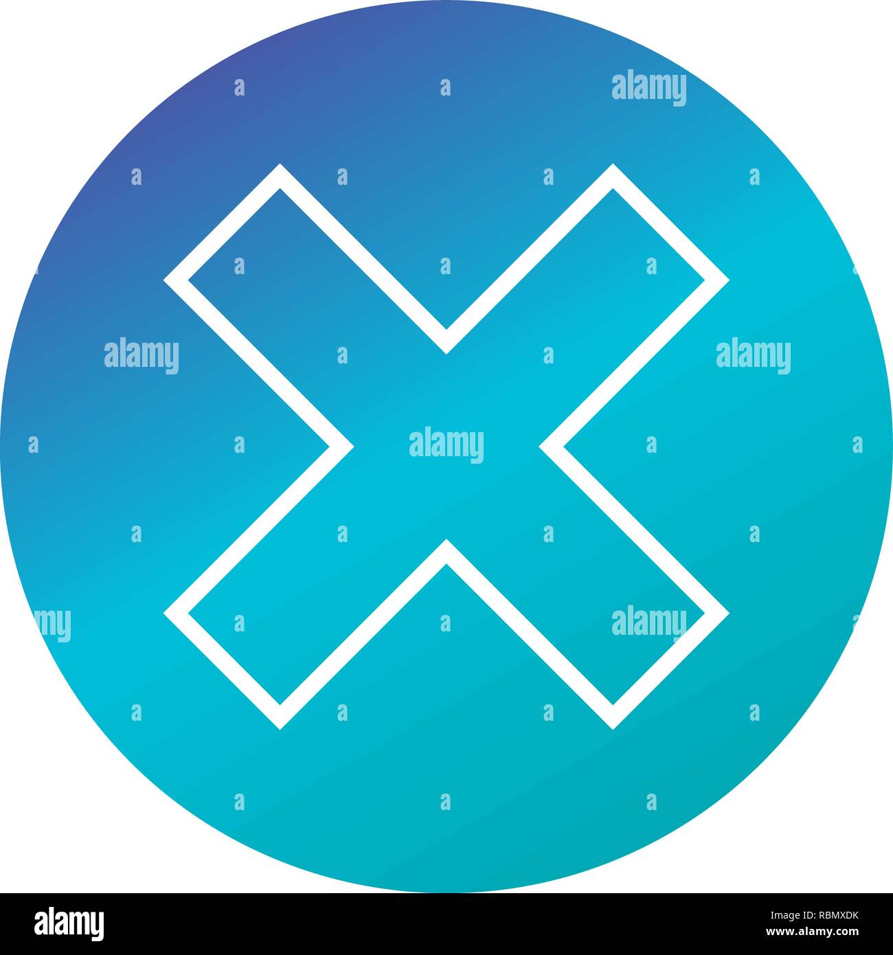Vector Cancel Icon Stock Vector