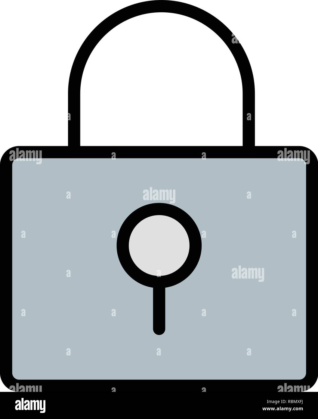 Vector Lock Icon Stock Vector Image & Art - Alamy