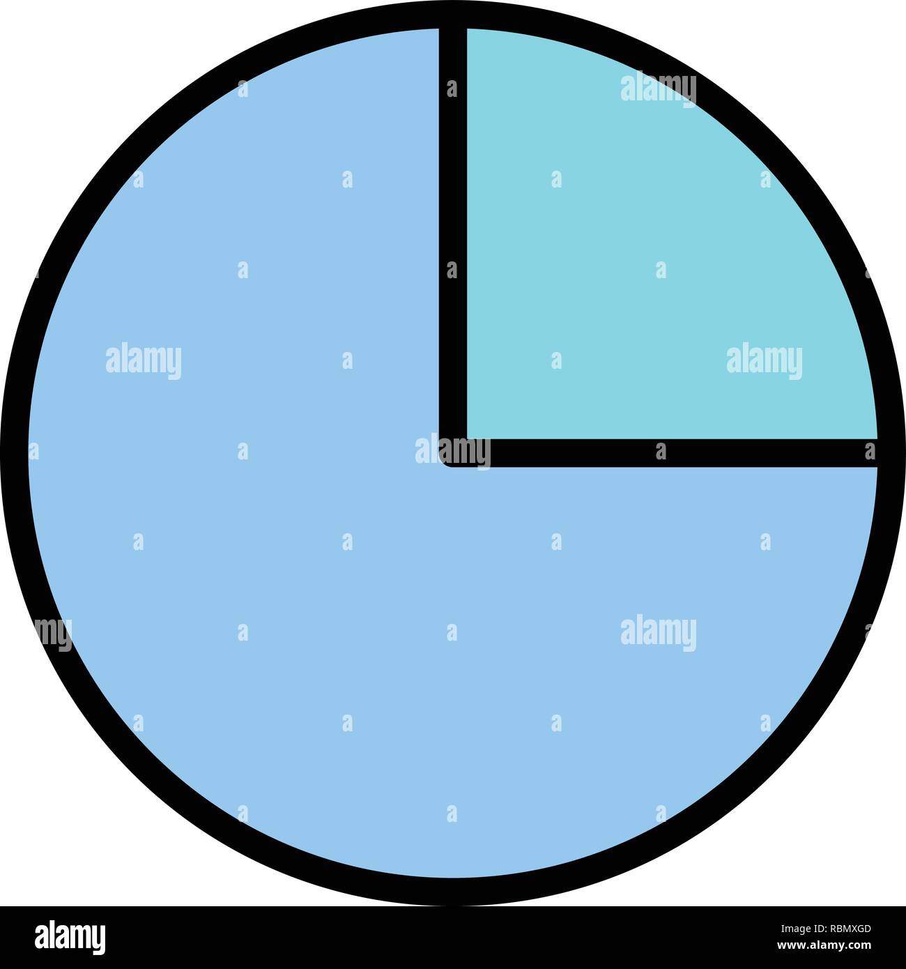 Vector Pie Chart Icon Stock Vector