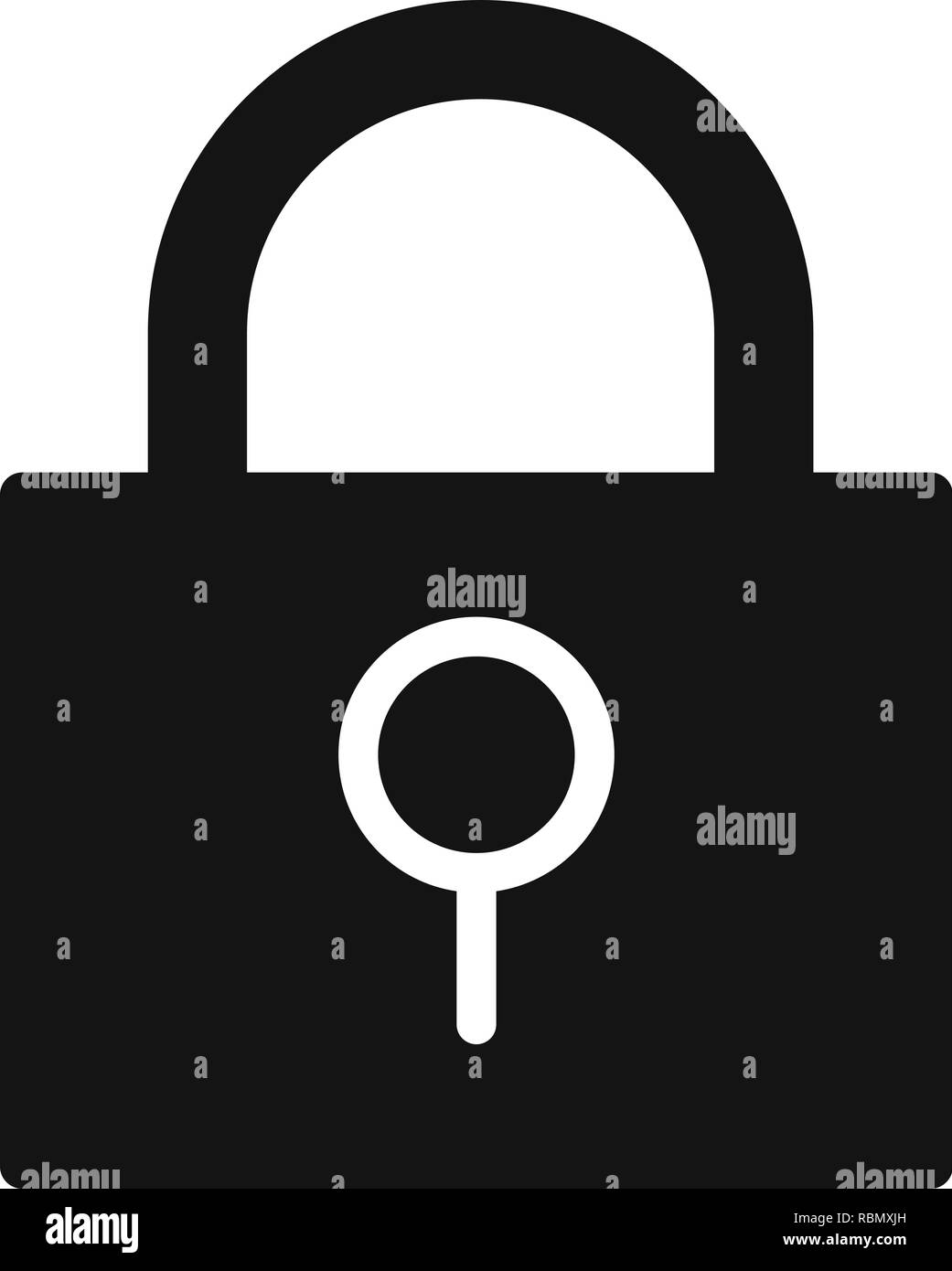 Vector Lock Icon Stock Vector Image & Art - Alamy