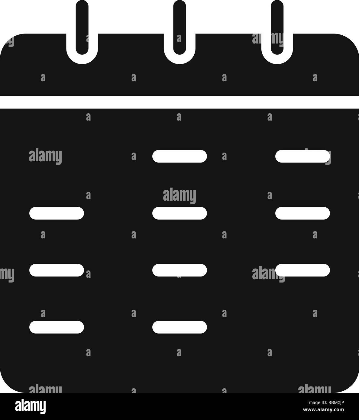 Vector Calendar Icon Stock Vector Image & Art - Alamy