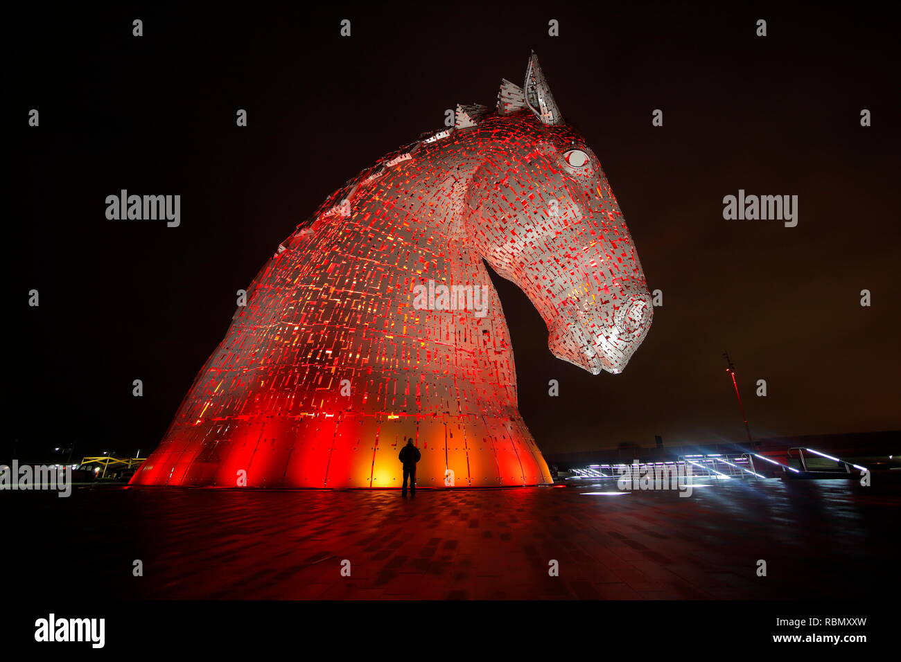 Kelpies size comparison hires stock photography and images Alamy