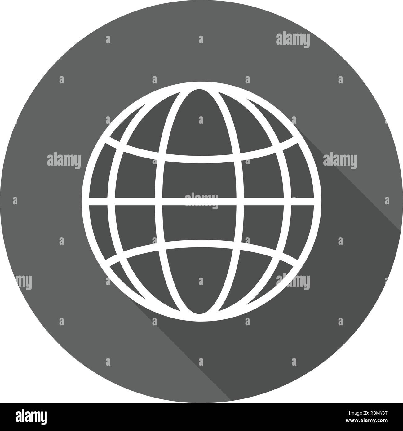 Vector Globe Icon Stock Vector