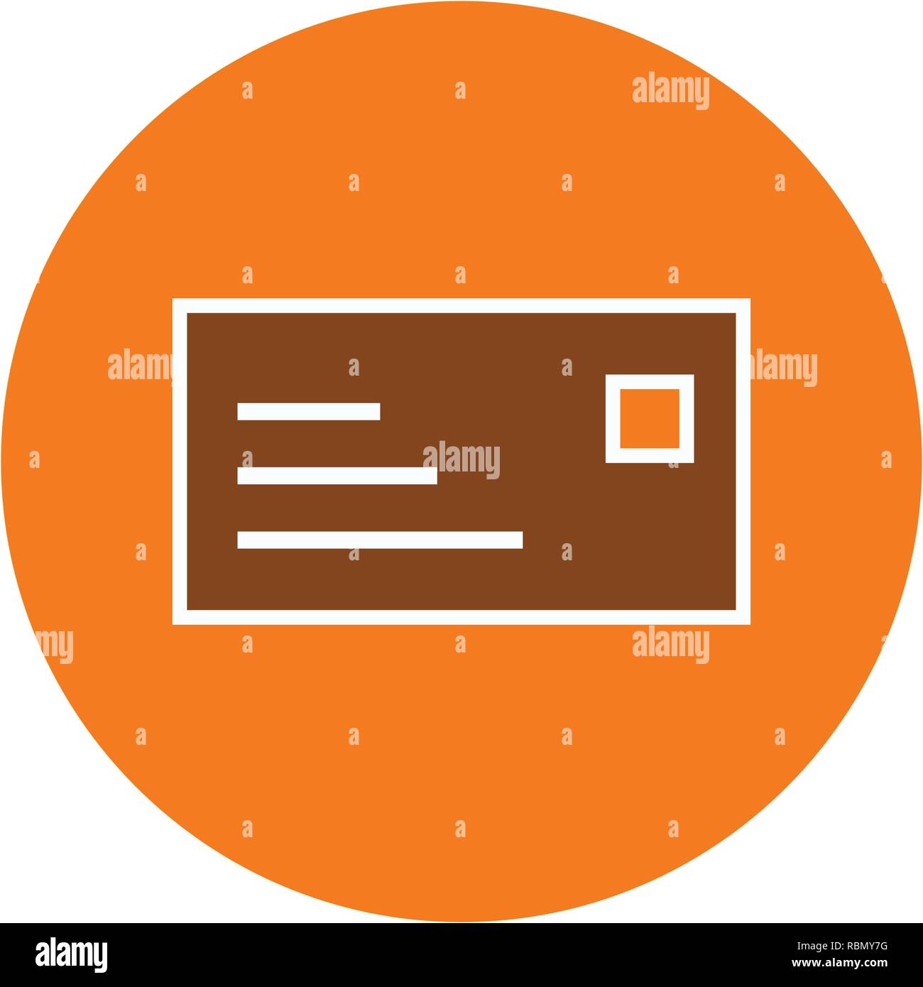 Vector ID Card Icon Stock Vector