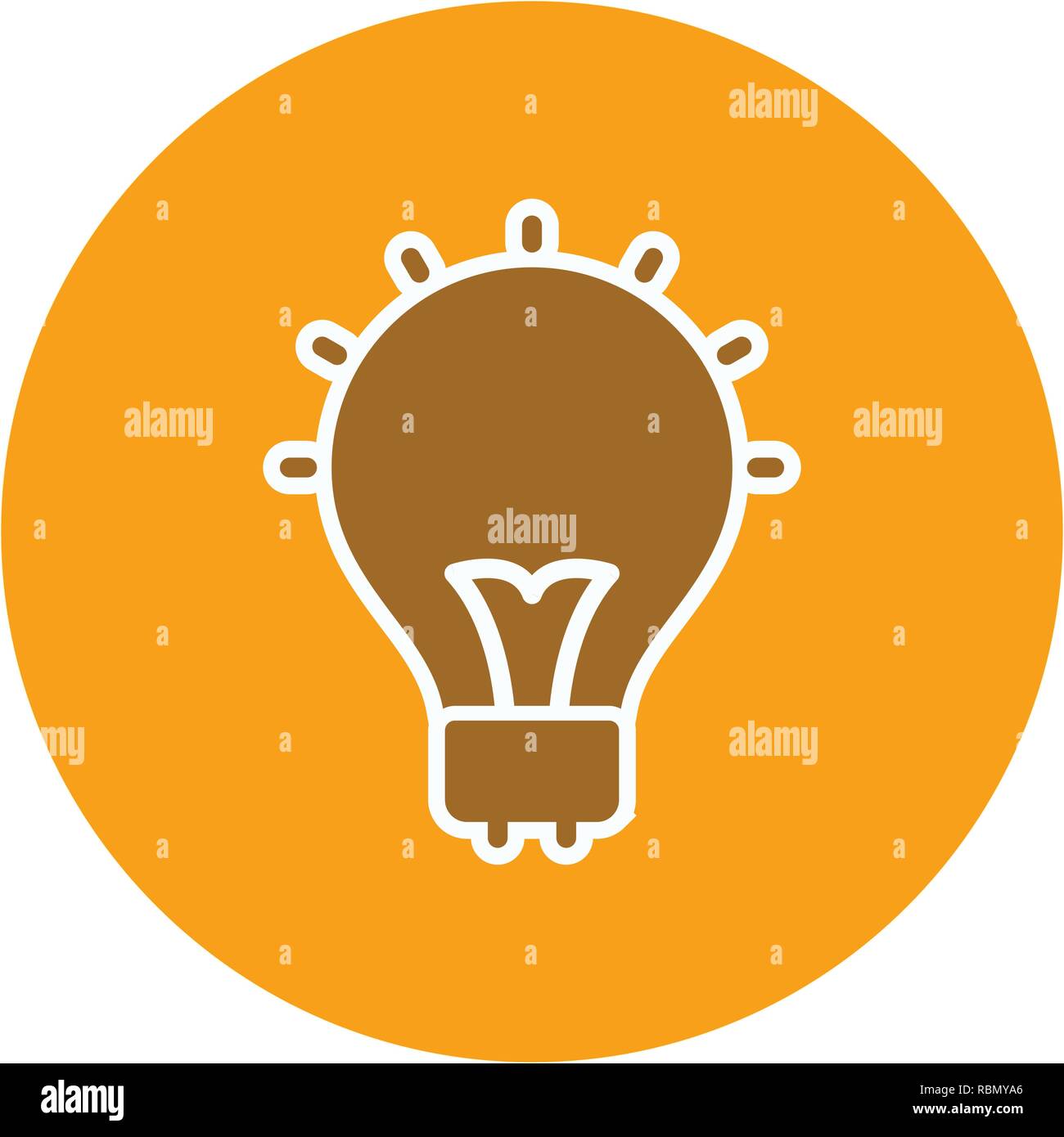 Vector Bulb Icon Stock Vector Image & Art - Alamy