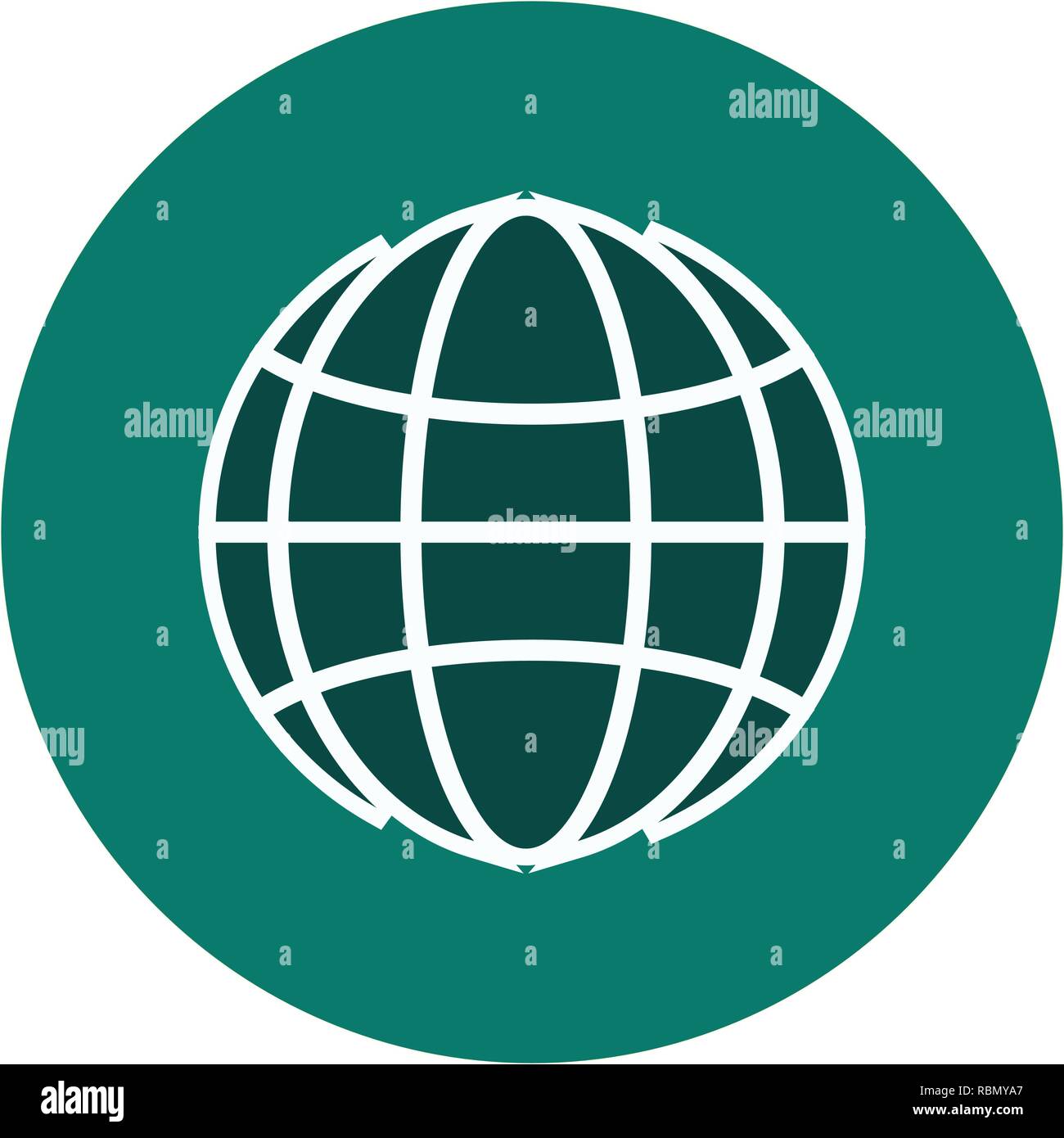 Vector Globe Icon Stock Vector Image & Art - Alamy