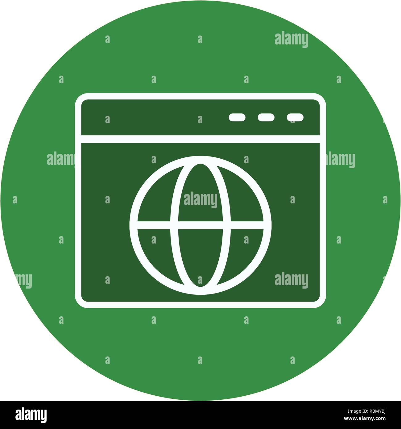 Vector Browser Icon Stock Vector