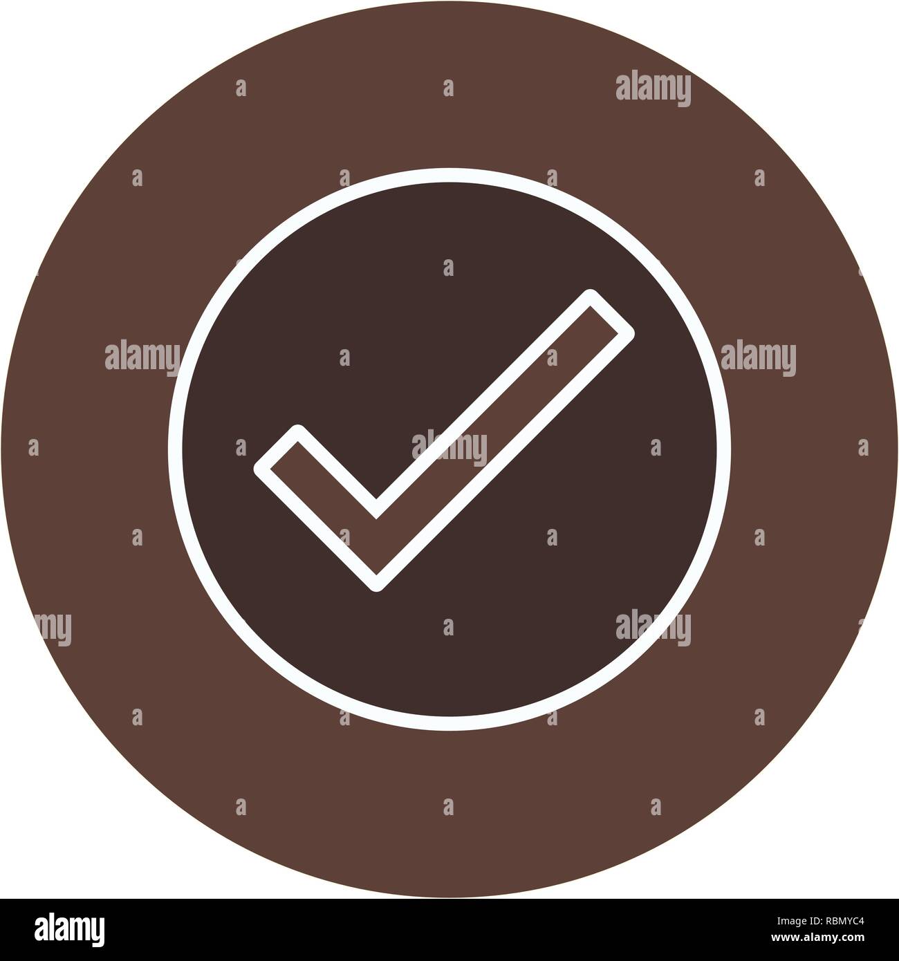 Vector Valid Icon Stock Vector