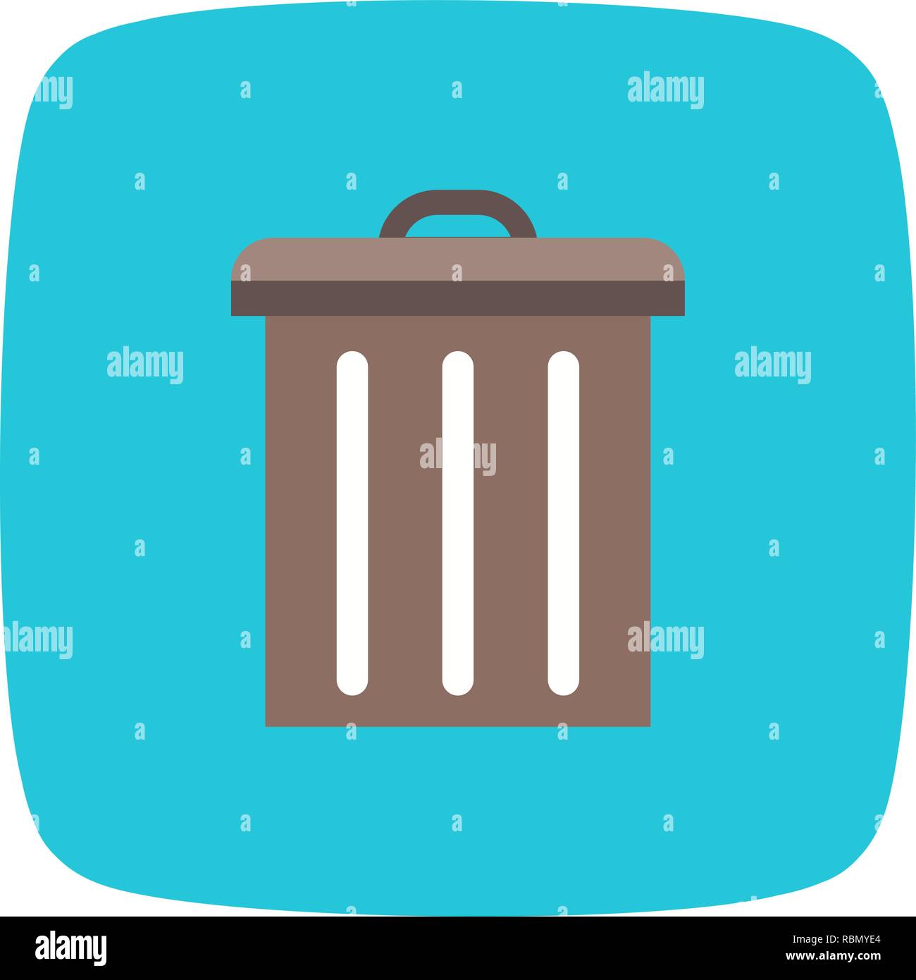 Vector Trash Icon Stock Vector