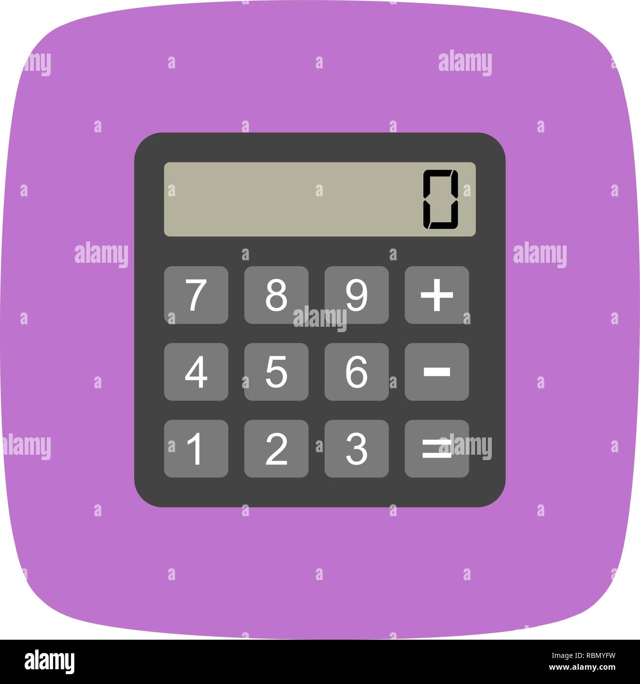 Vector Calculator Icon Stock Vector