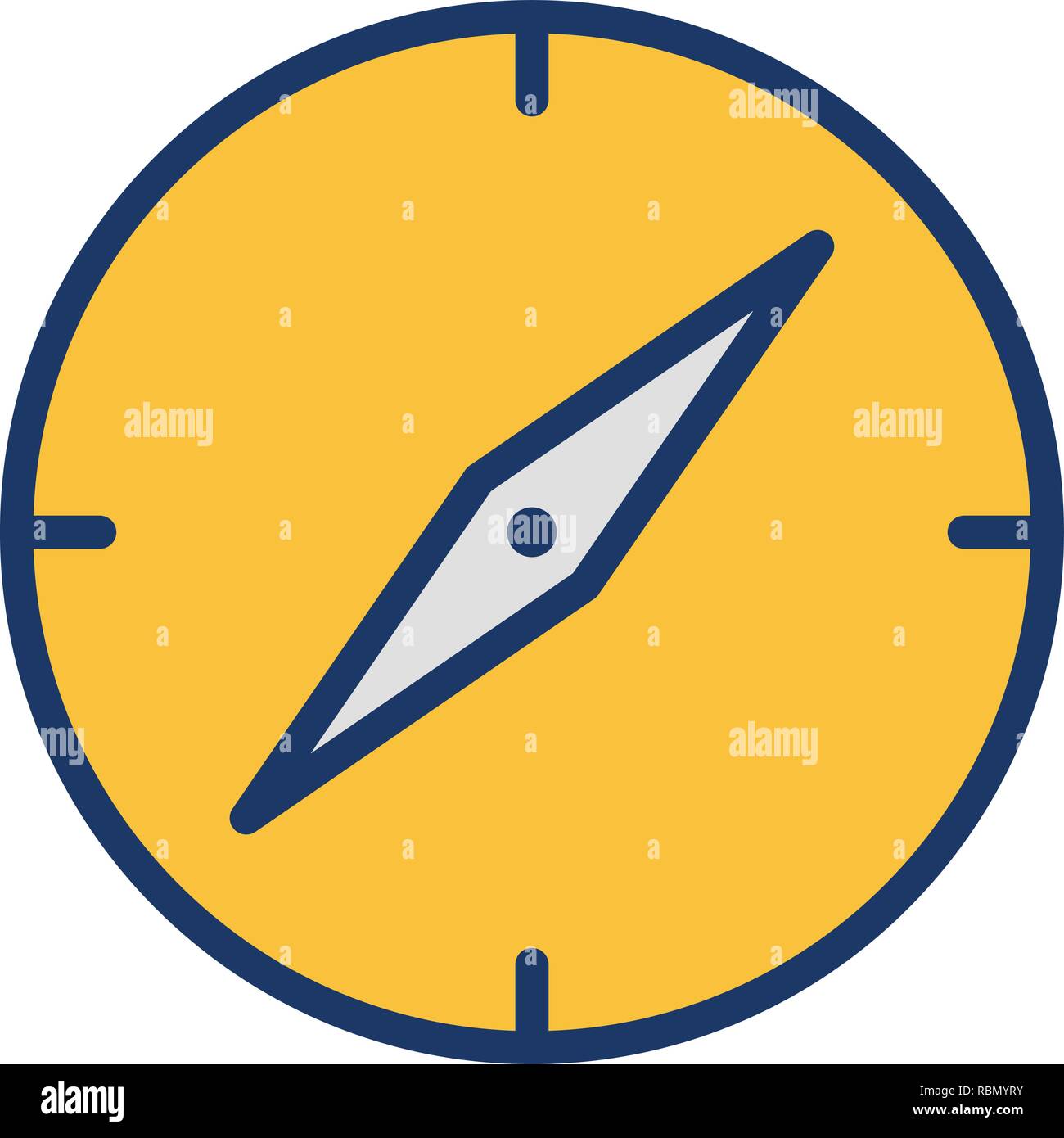 Vector Compass Icon Stock Vector