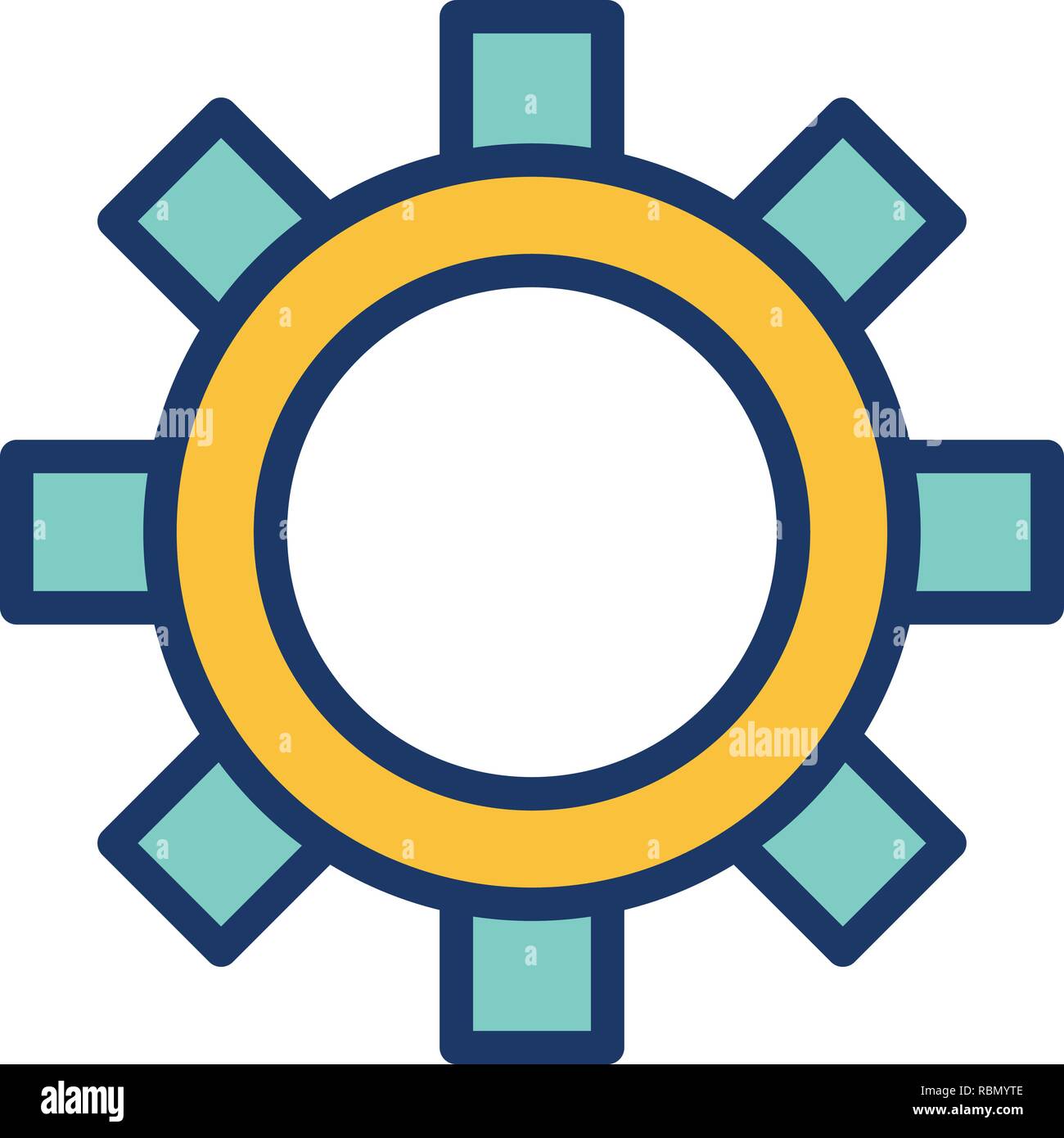 Vector Settings Icon Stock Vector Image & Art - Alamy
