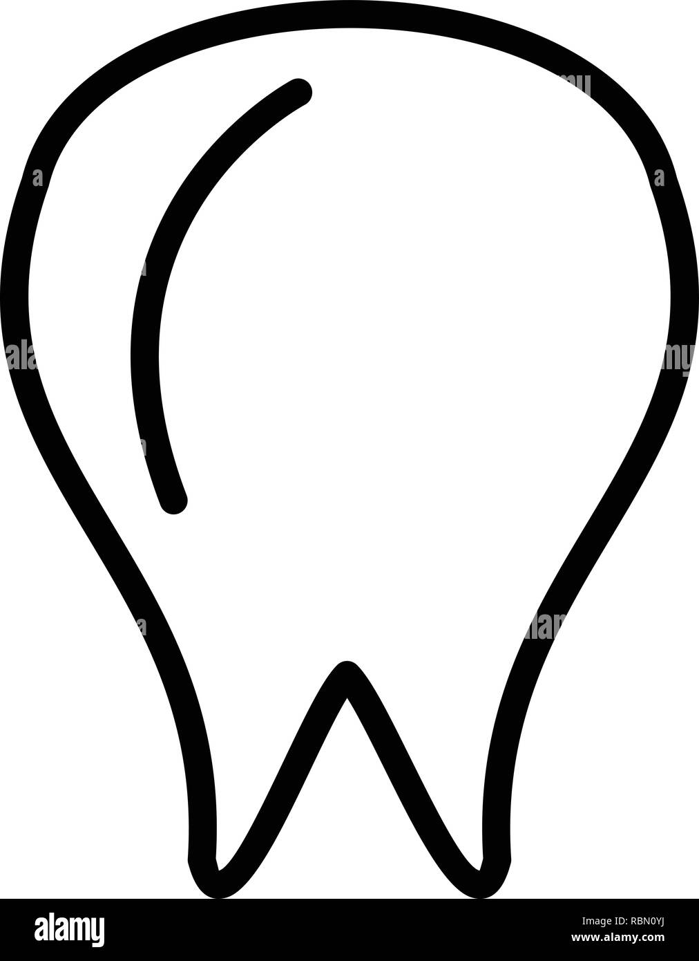 Vector Tooth Icon Stock Vector Image & Art - Alamy