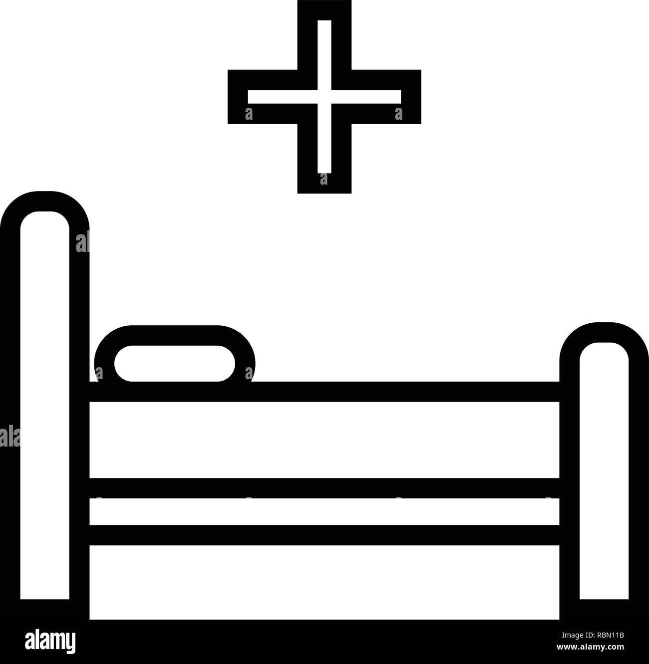 Vector Bed Icon Stock Vector Image & Art - Alamy