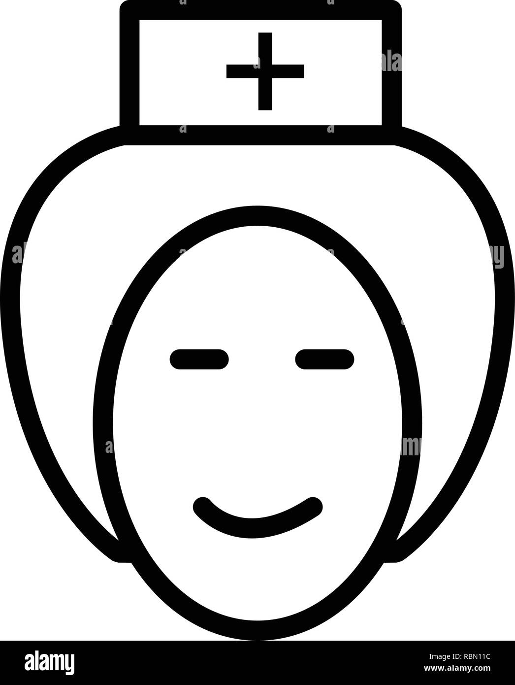 Vector Nurse Icon Stock Vector Image & Art - Alamy