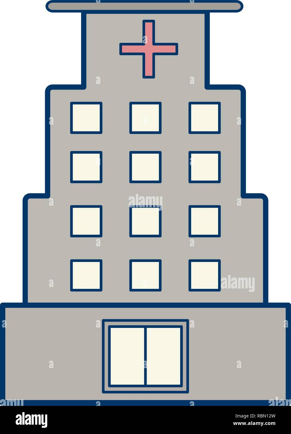 Vector Hospital Icon Stock Vector Image & Art - Alamy