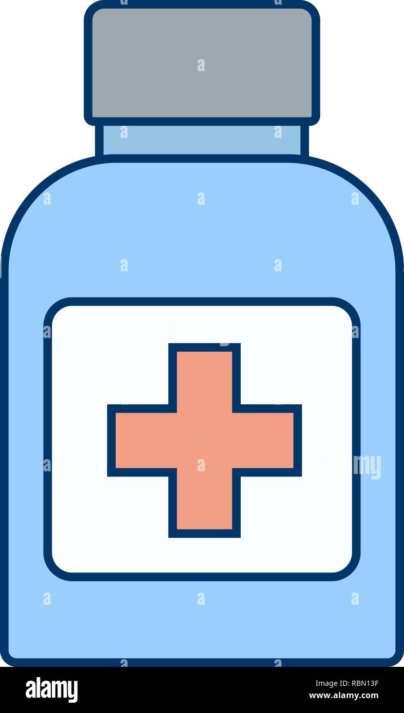 Vector Medicine Bottle Icon Stock Vector