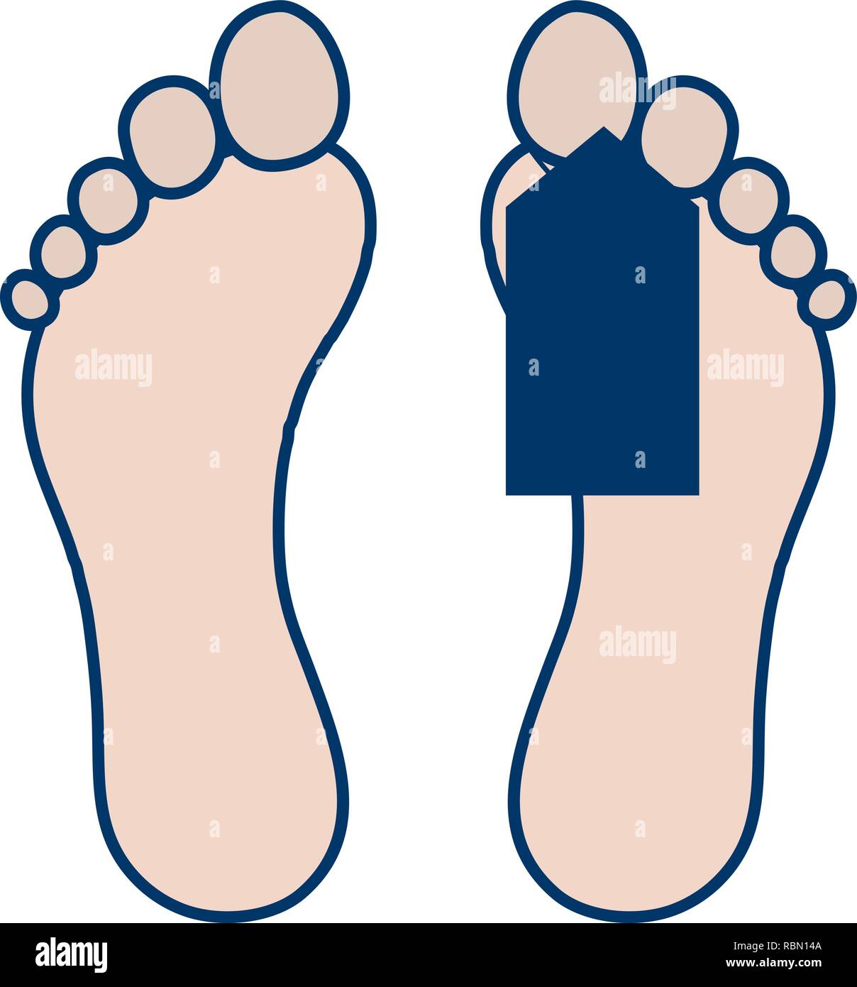 Vector Toe Tag Icon Stock Vector Image & Art - Alamy