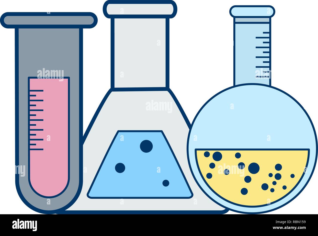 Vector Test Tubes Icon Stock Vector