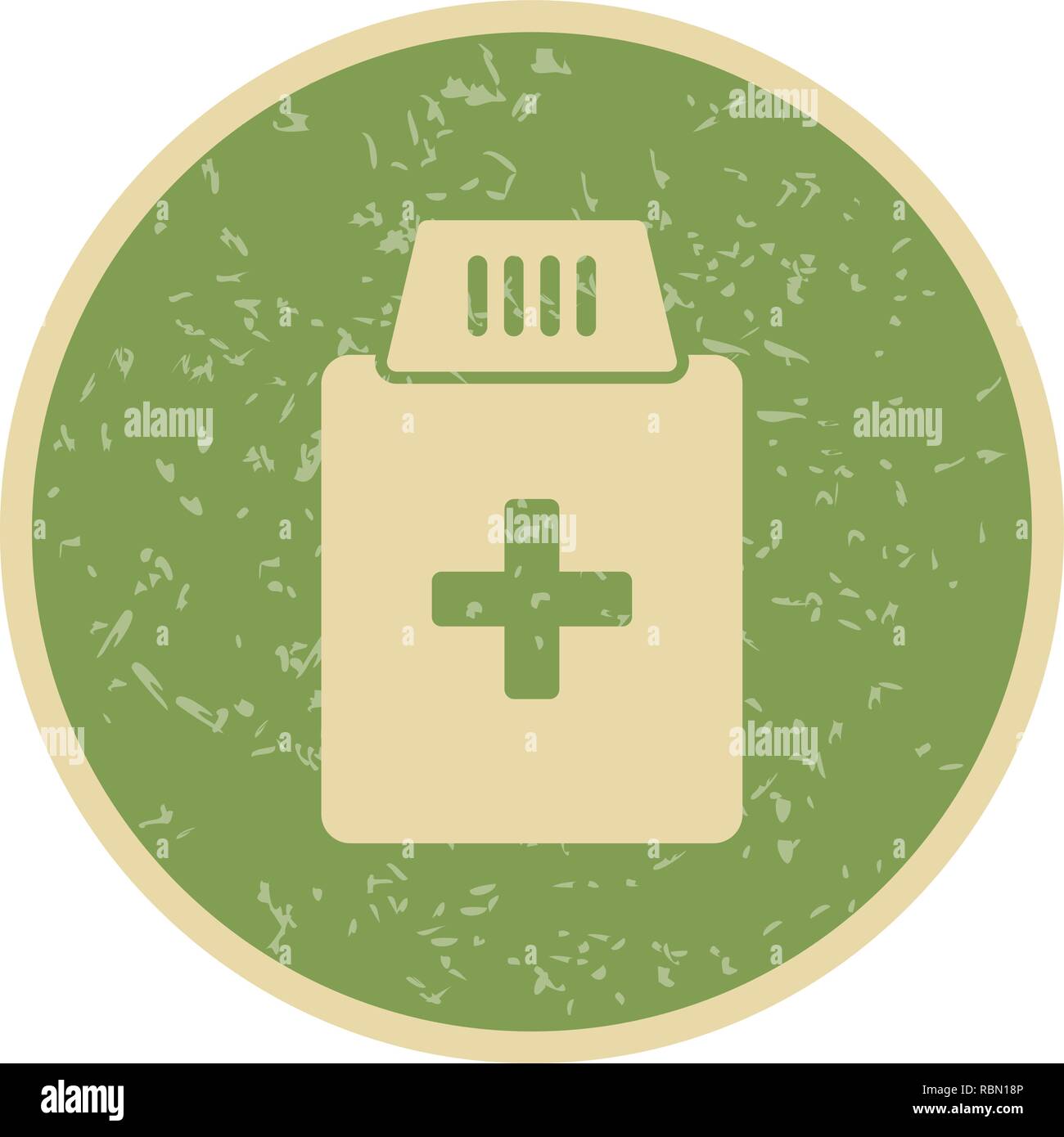 Vector Medicine Bottle Icon Stock Vector