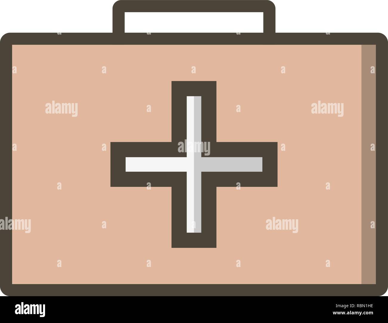 Vector First Aid Box Icon Stock Vector