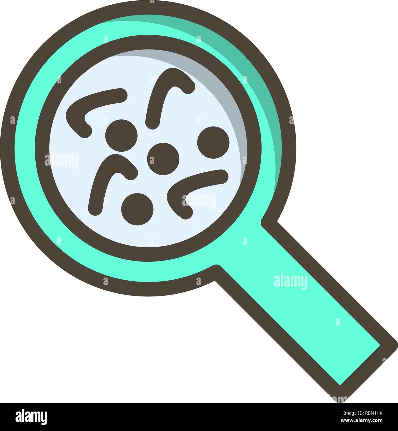 Vector Bacteria Icon Stock Vector