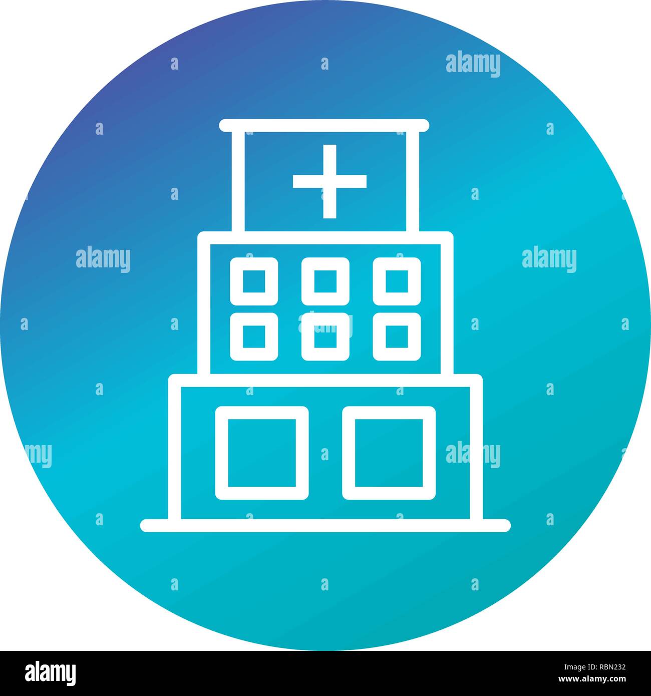 Vector Hospital Icon Stock Vector Image & Art - Alamy