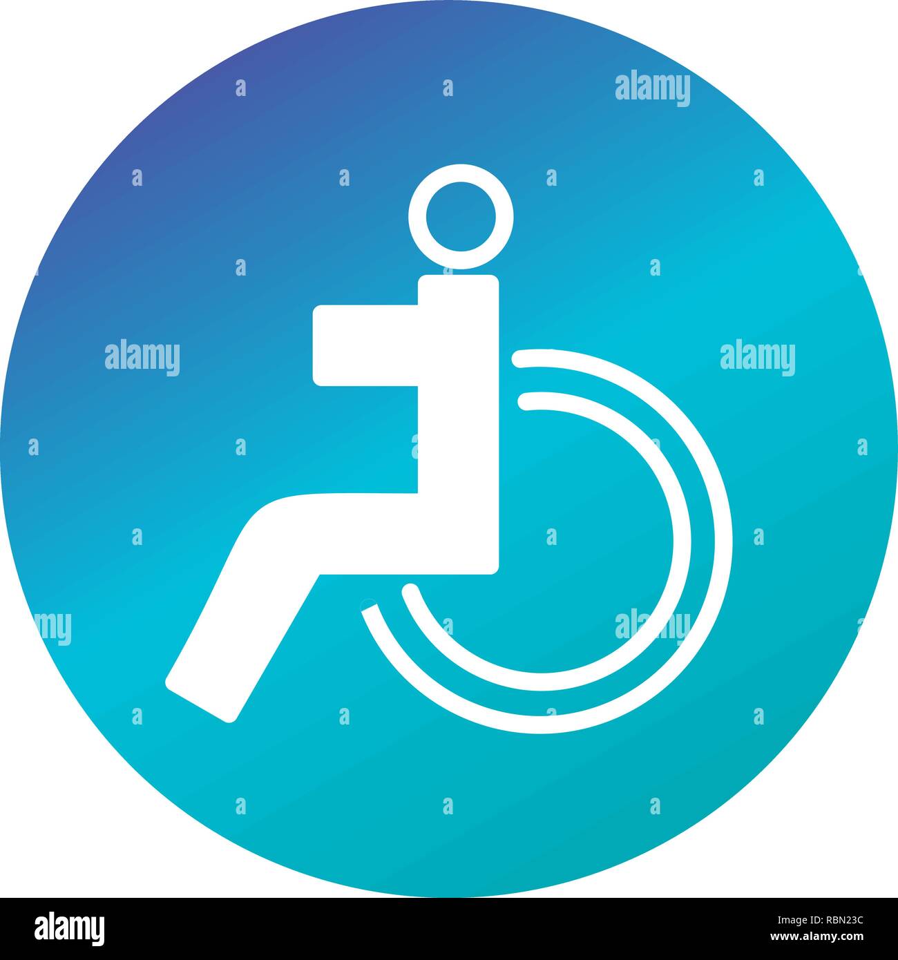 Vector Handicapped Icon Stock Vector Image & Art - Alamy