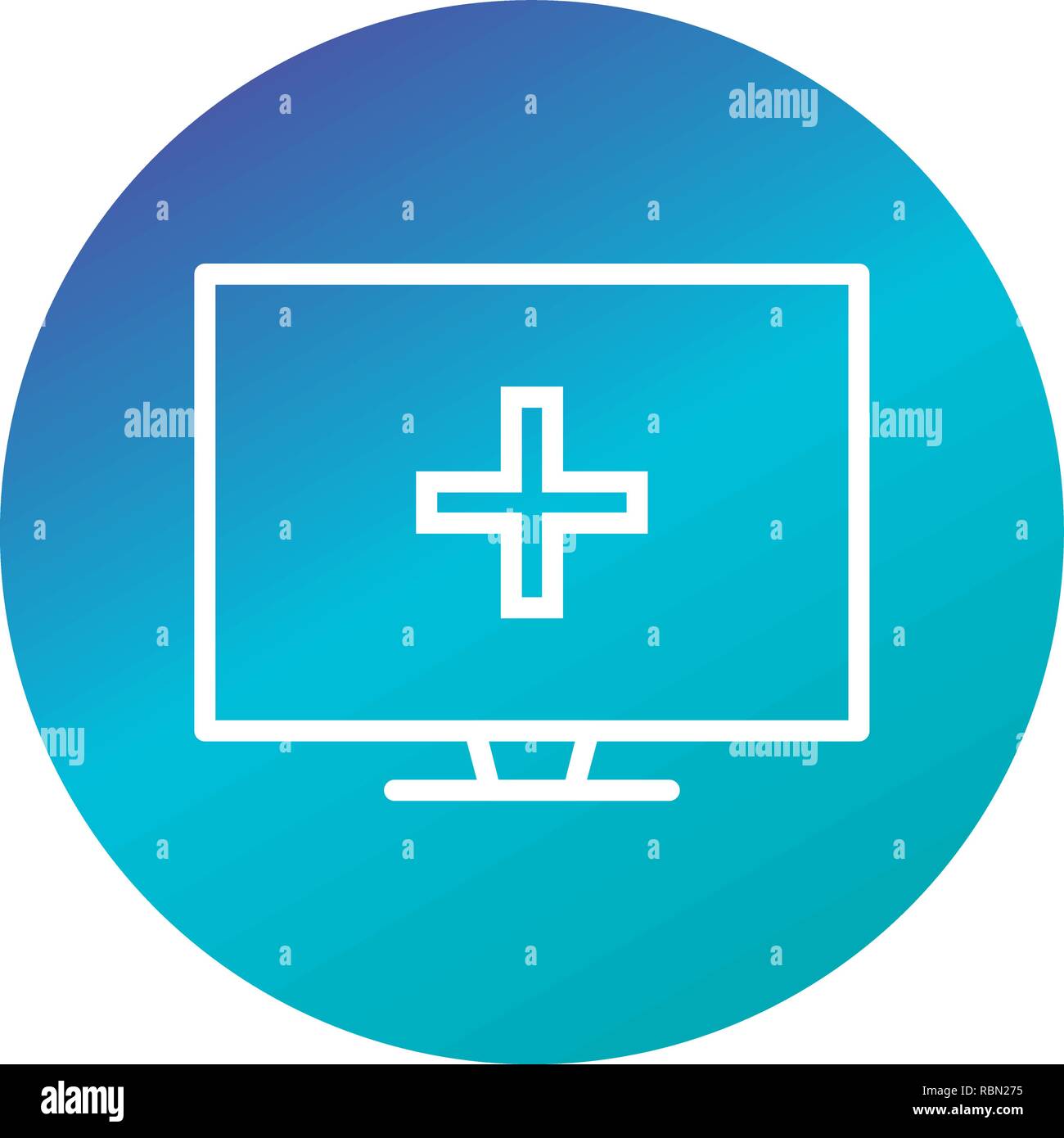 Vector Online Medical Help Icon Stock Vector Image & Art - Alamy