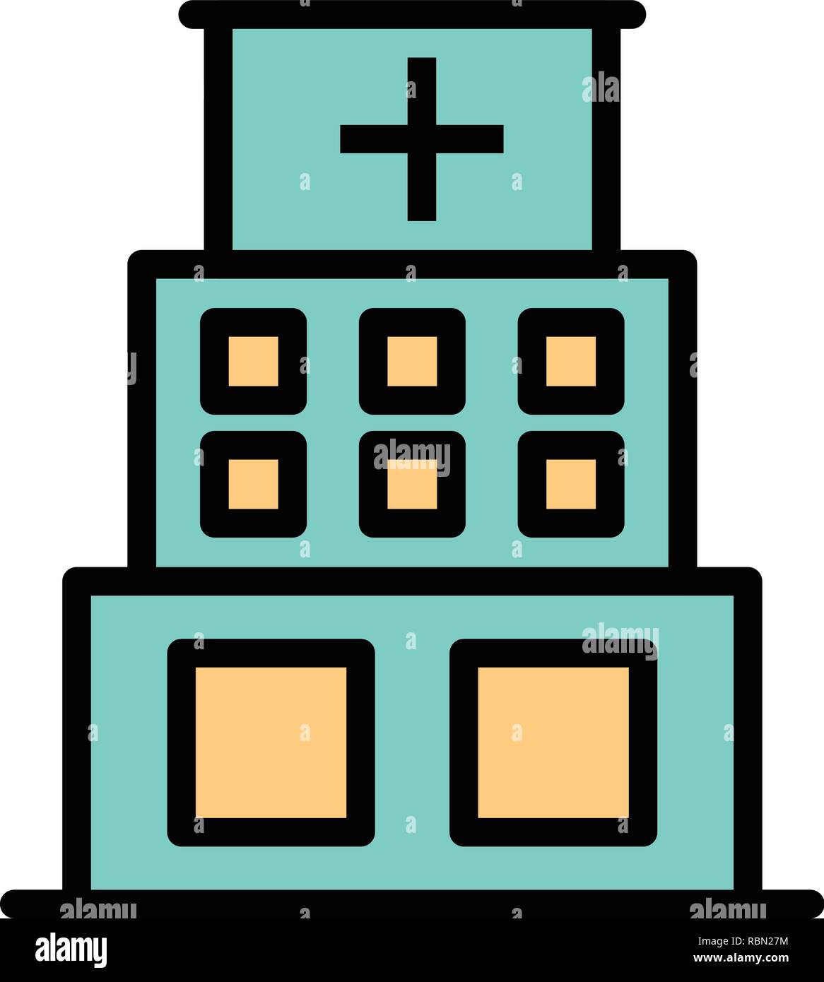 Vector Hospital Icon Stock Vector Image & Art - Alamy