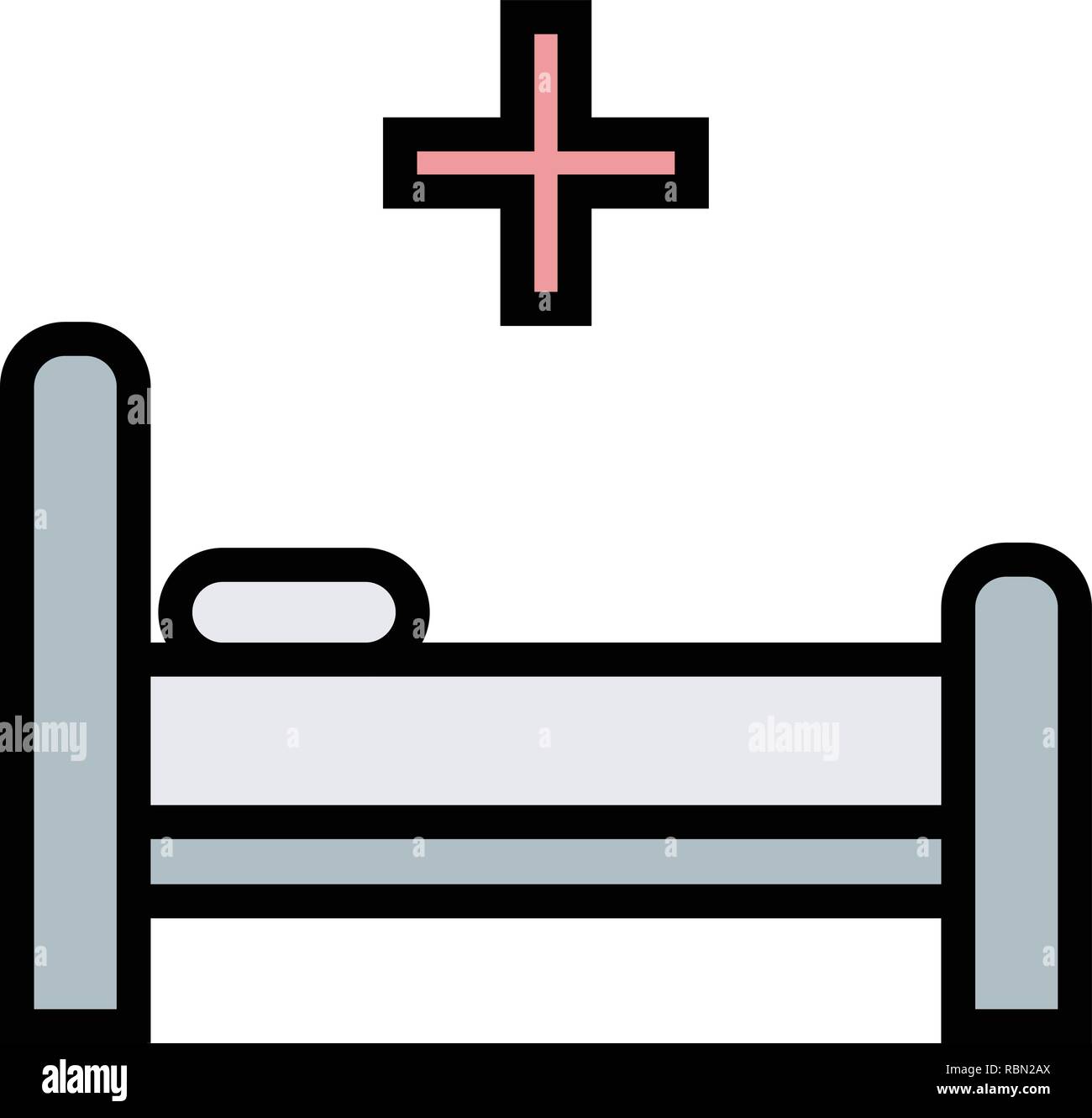 Vector Bed Icon Stock Vector