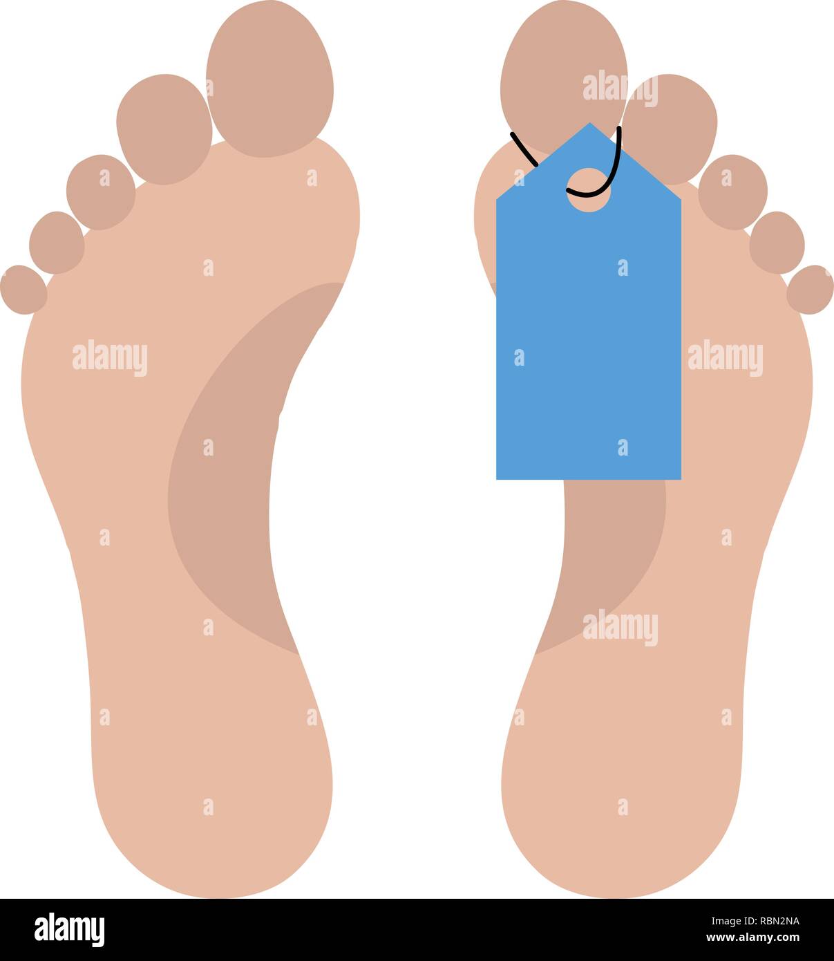 Vector Toe Tag Icon Stock Vector Image & Art - Alamy