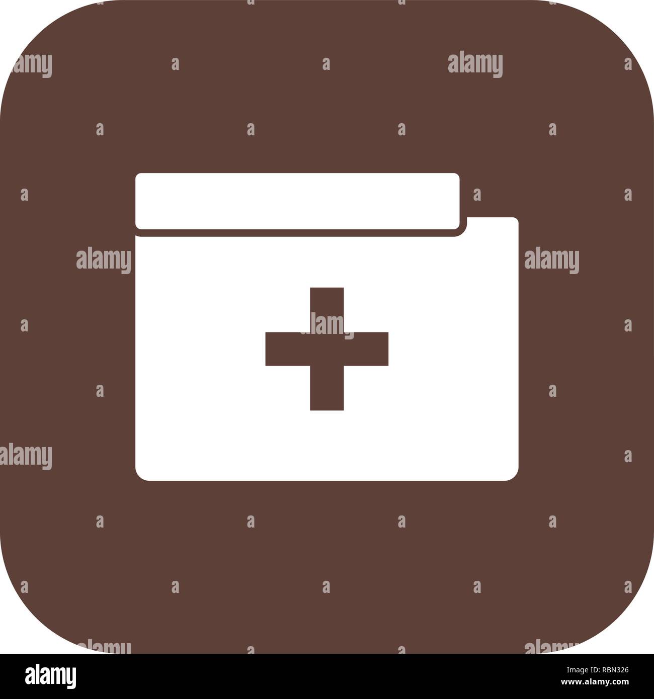 Vector Medical Folder Icon Stock Vector Image & Art - Alamy