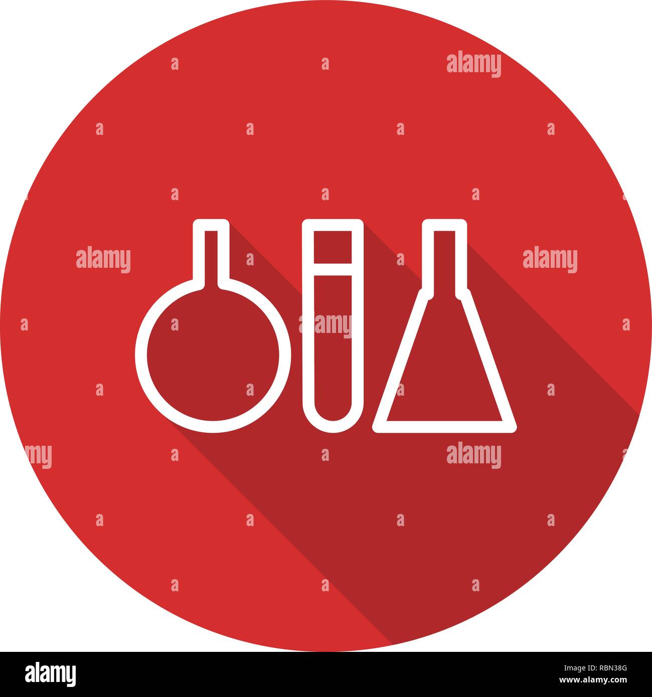 Vector Test Tubes Icon Stock Vector Image & Art - Alamy