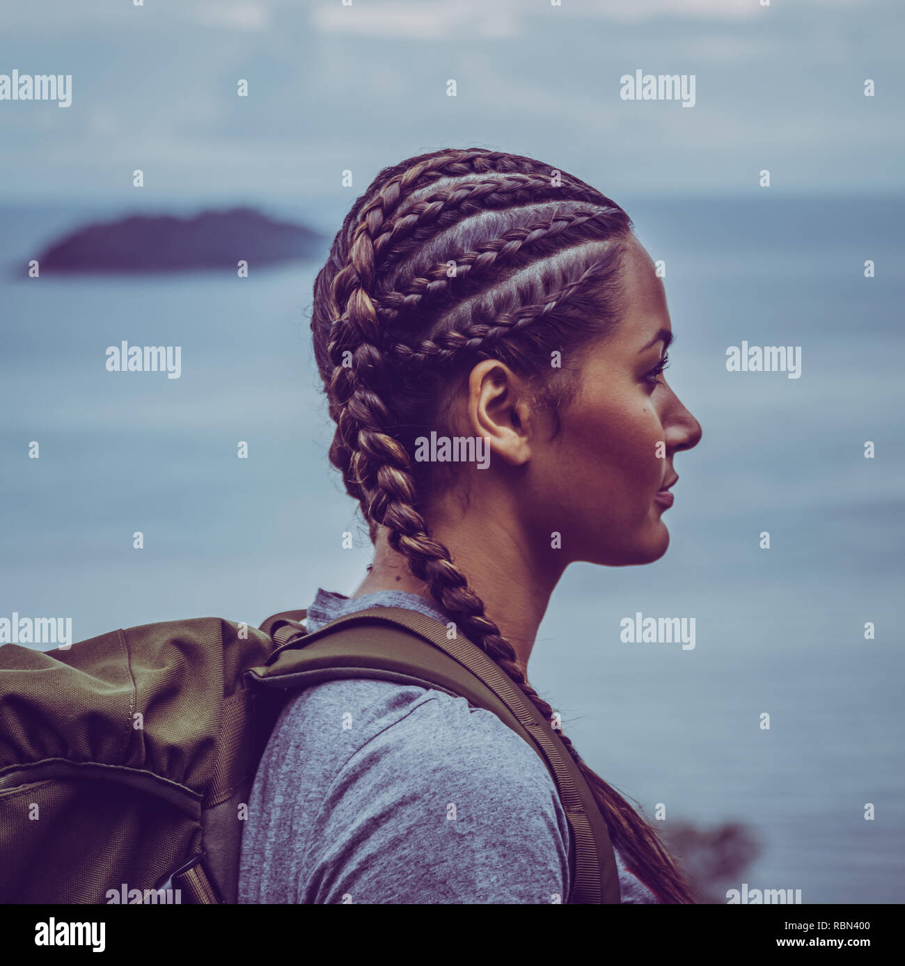 Braided hair in thailand hi-res stock photography and images - Alamy